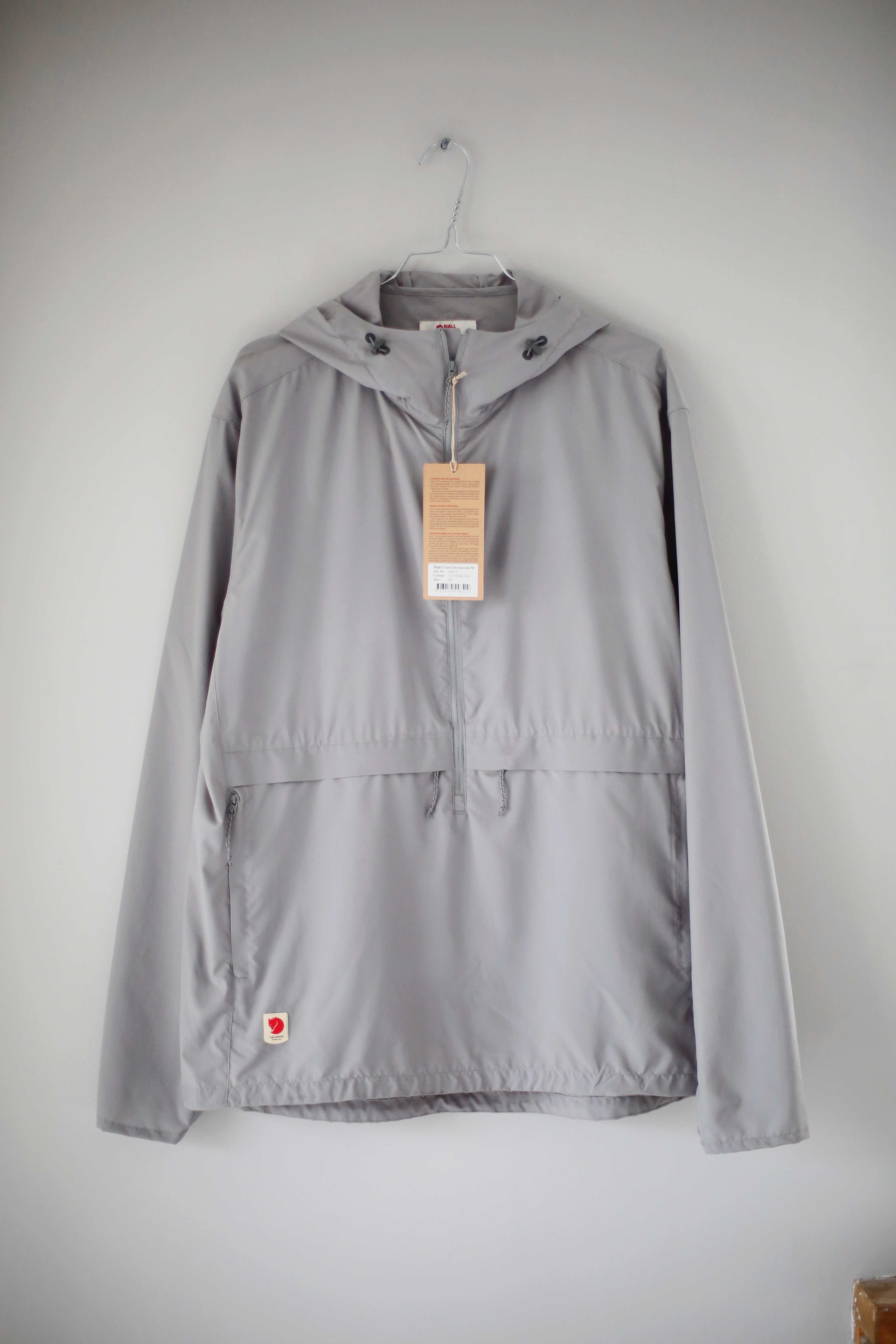 Fjällräven Jacke Grau Neu M Shark Grey Hellgrau Windjacke Regenjacke high coast windbreaker