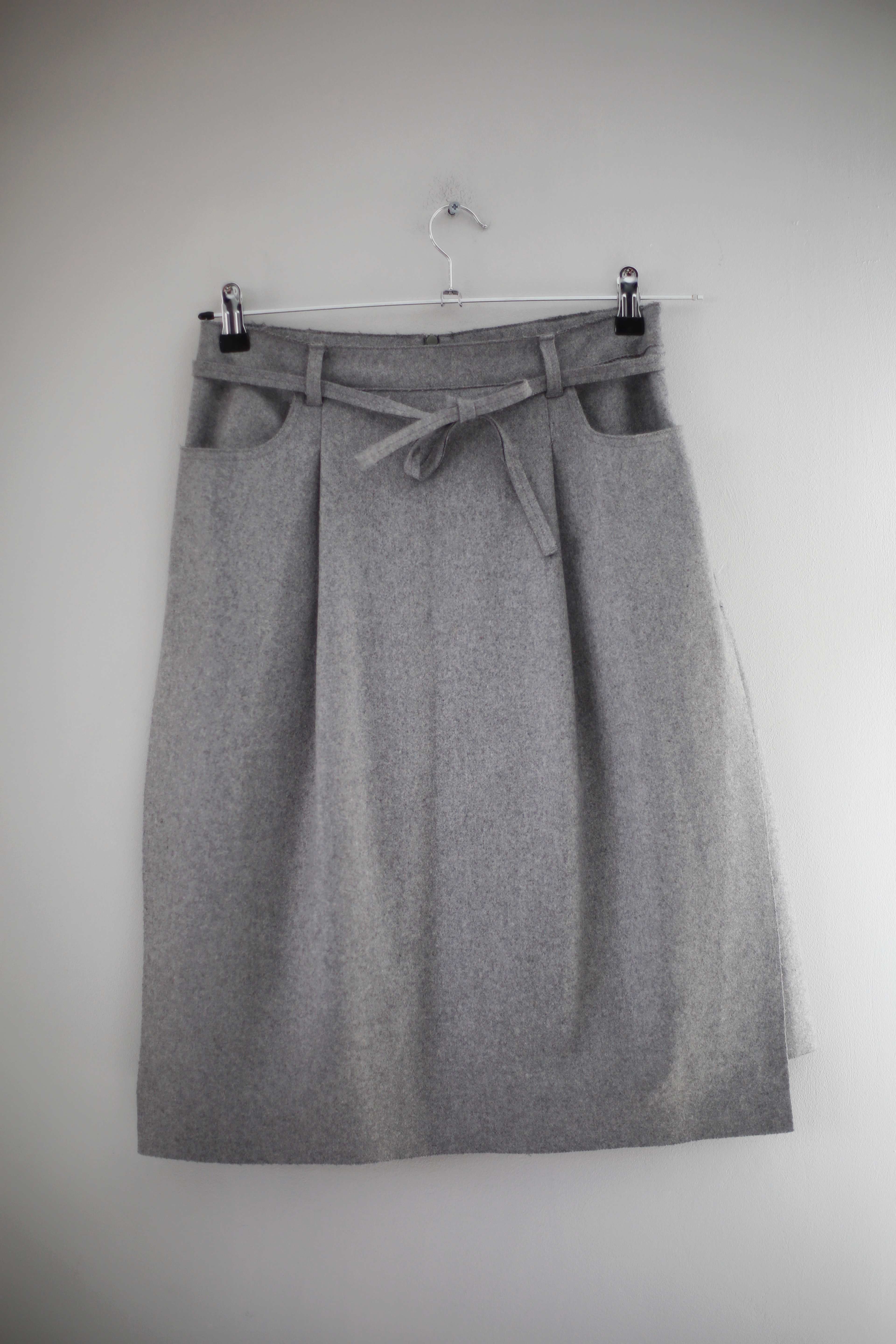Acne Studios Rock Grau Wollrock Design Midi Midirock 36 S Design Designrock