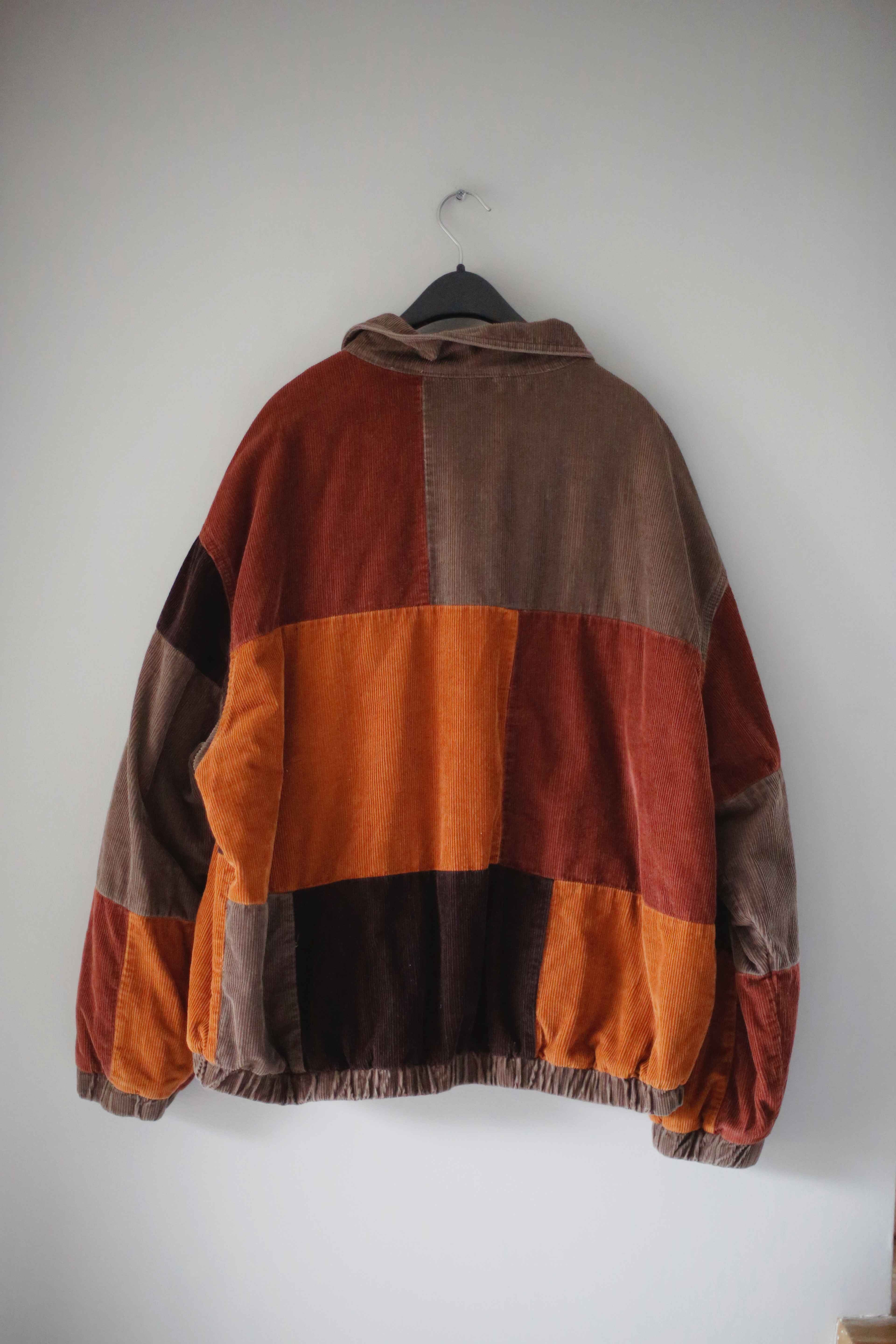 BDG Urban Outfitters Cordjacke Bomberjacke M braun kariert Cord