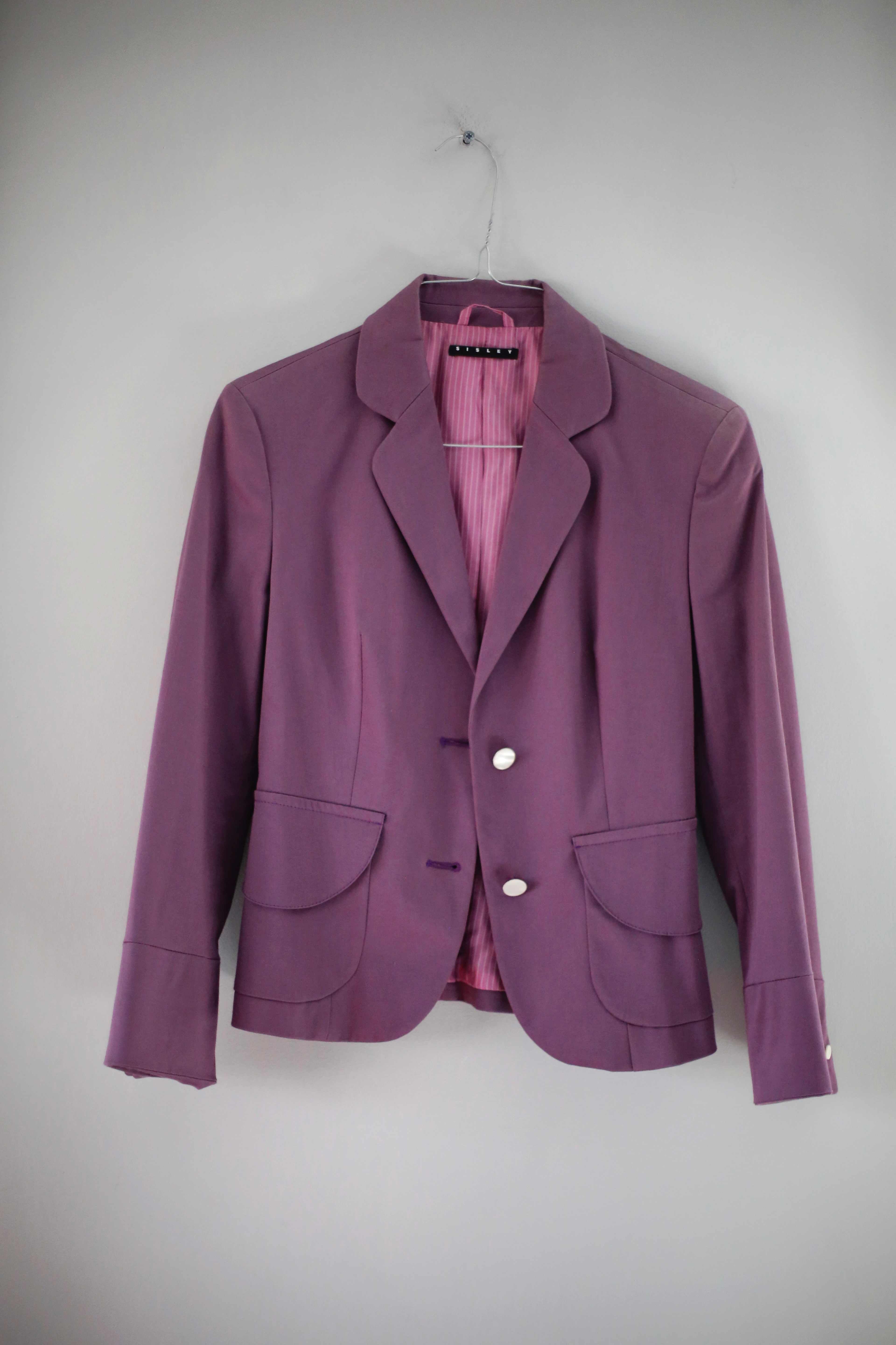 Sisley Blazer Lila Set Etui Jacke Flieder 36 S