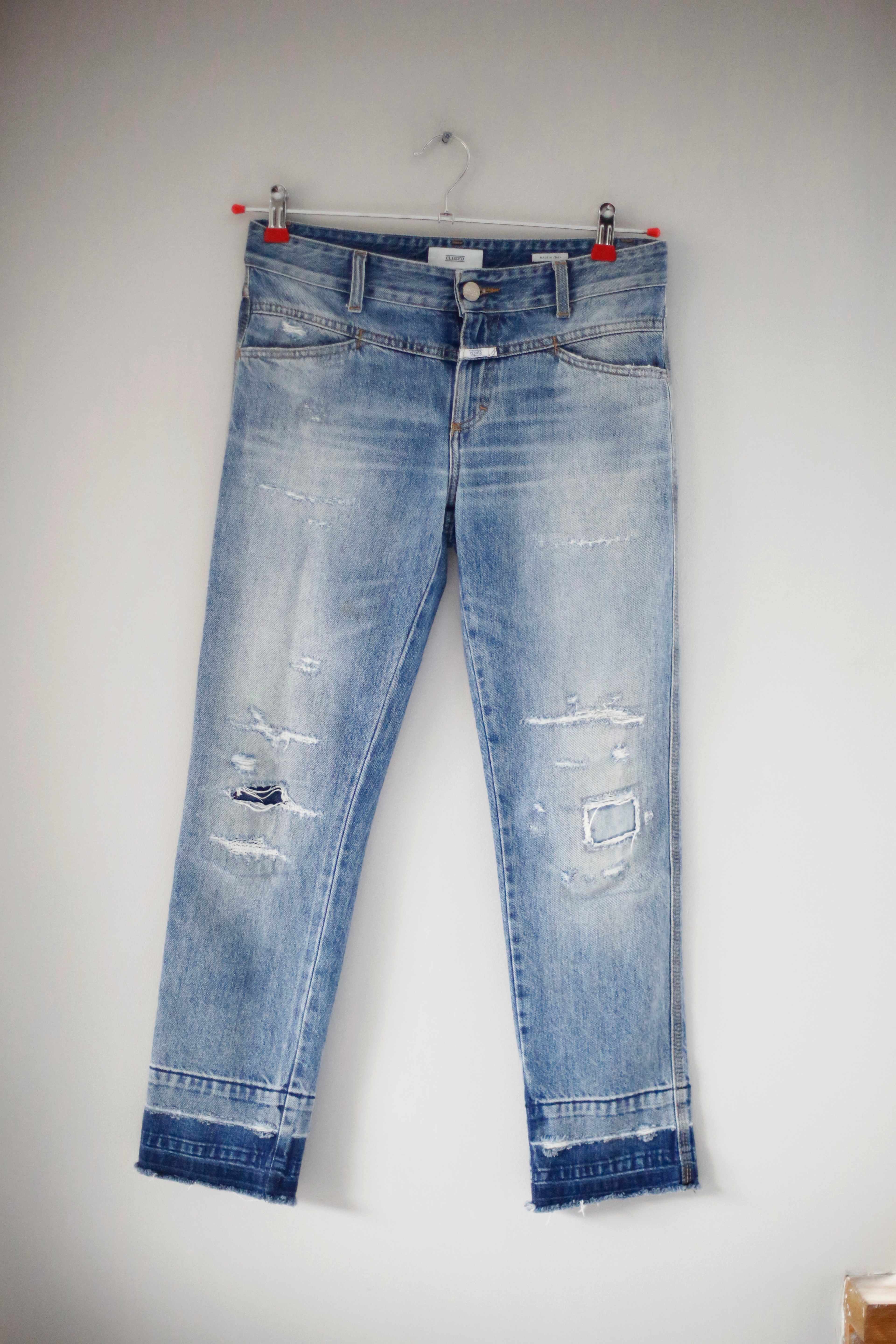 closed pedal queen Closed Jeans 25 ripped Pedal Queen Mid waist blau denim blue – Handpicked pieces