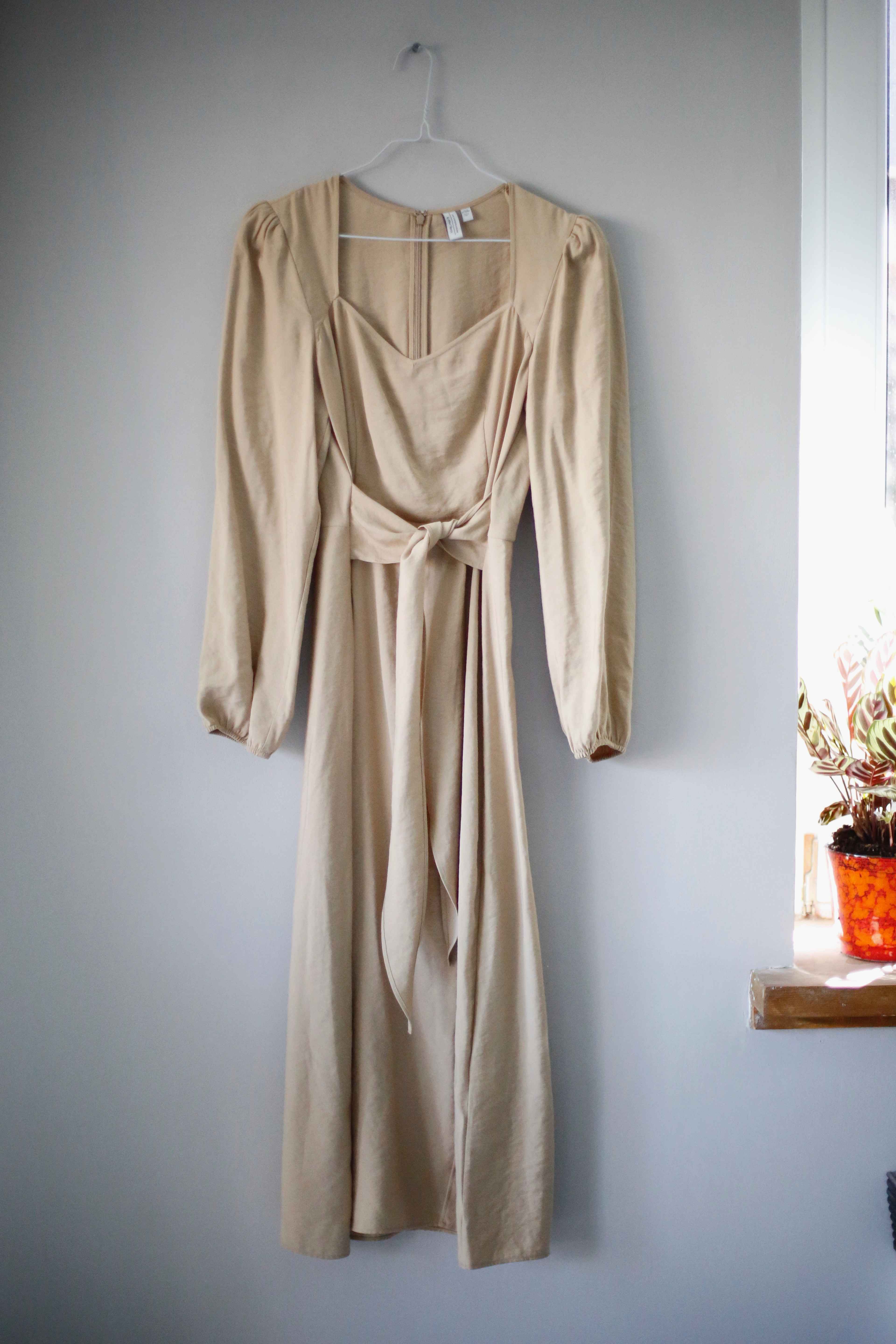 &other stories Kleid Maxikleid 38 M Creme Beige Midi Sommerkleid Los Angeles Atelier