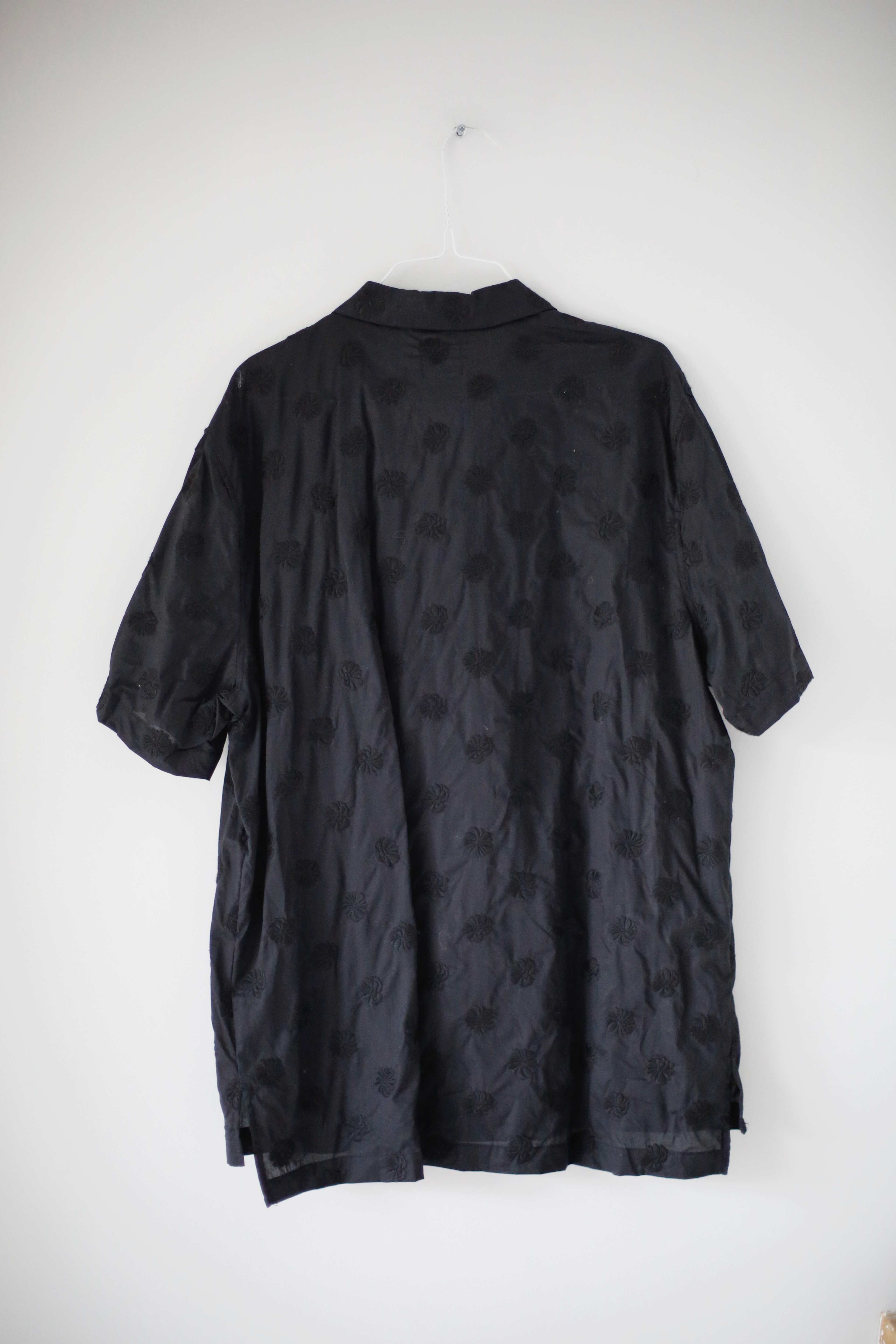 H&M Studio Hemd schwarz basic bestickt Shirt Oberteil L