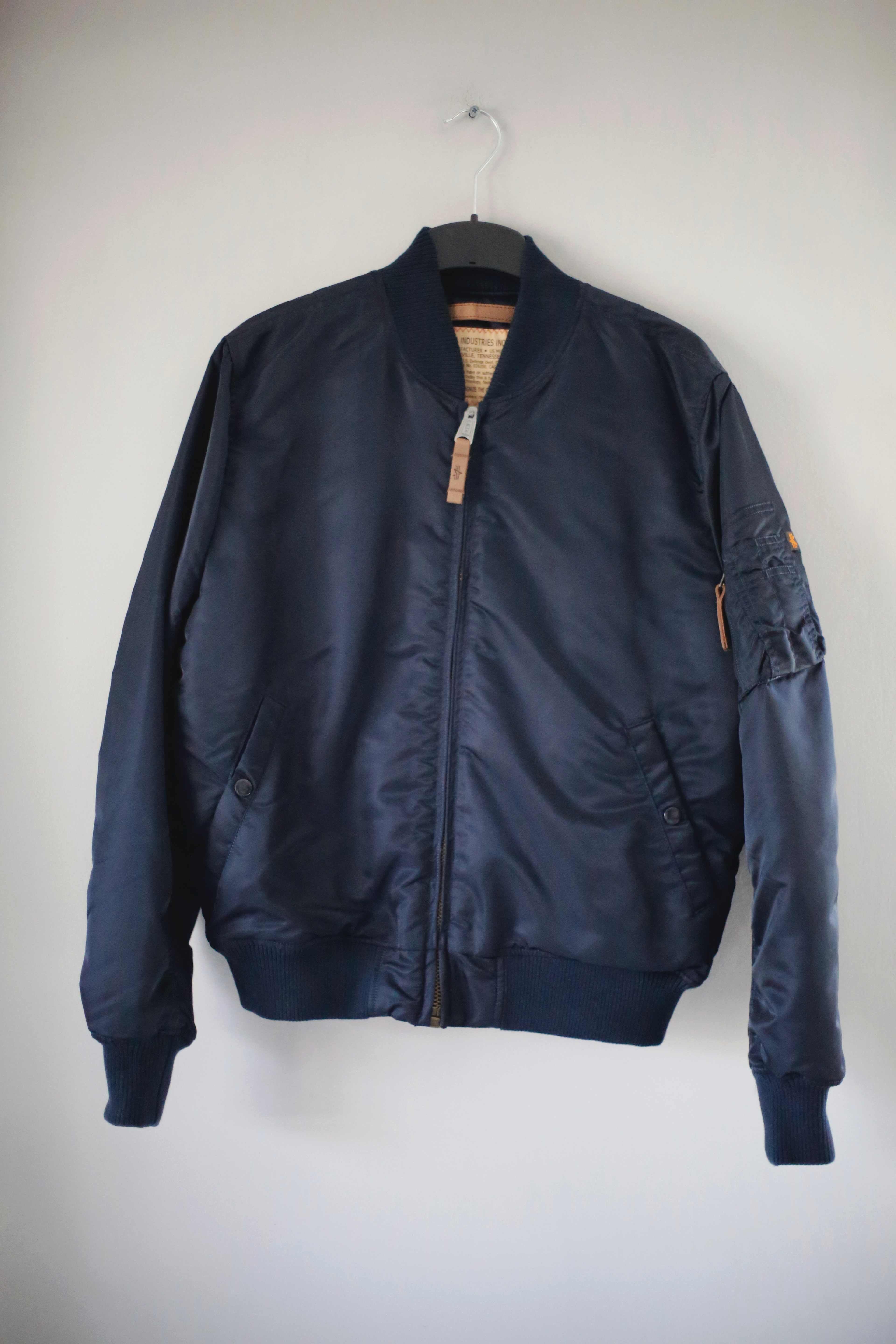 Alpha Industries Bomberjacke Jacke Blau Dunkelblau 40 L