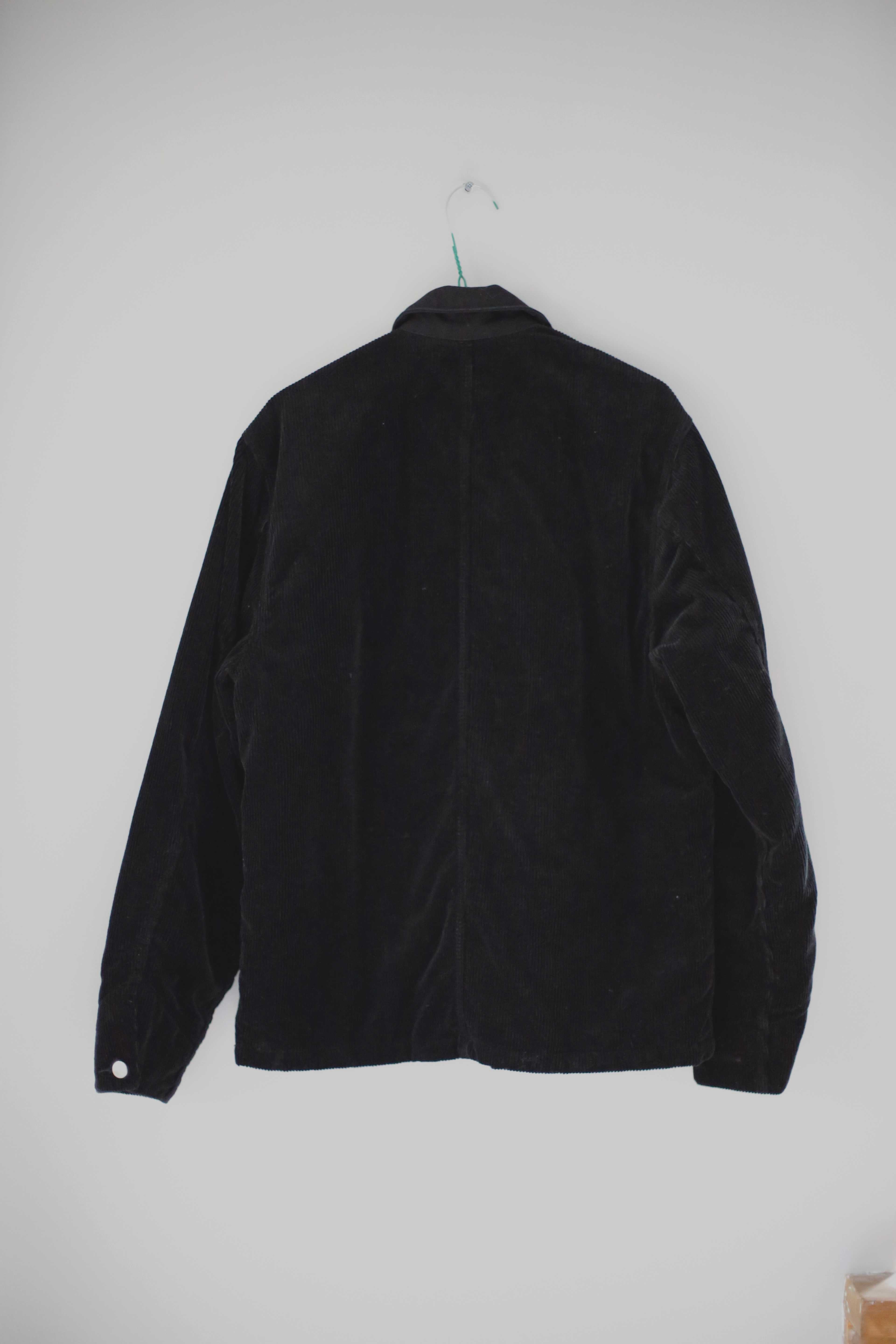 Carhartt Jacke Cord Hemdjacke schwarz S Michigan Coat Hemd geknöpft