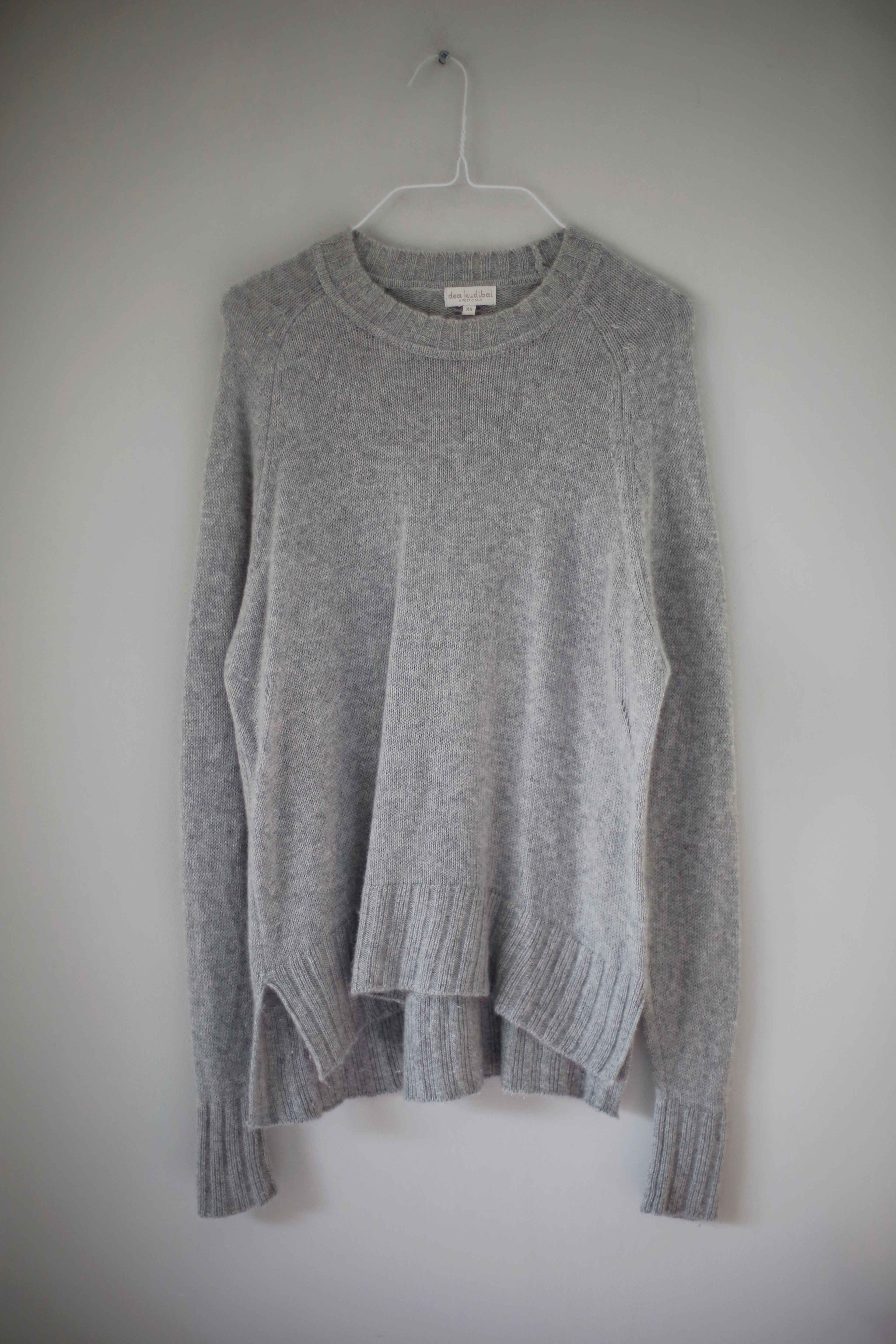 Dea Kudibal Pullover Grau Sweater XS 38 M Cashmere Kaschmirpullover gestrickt