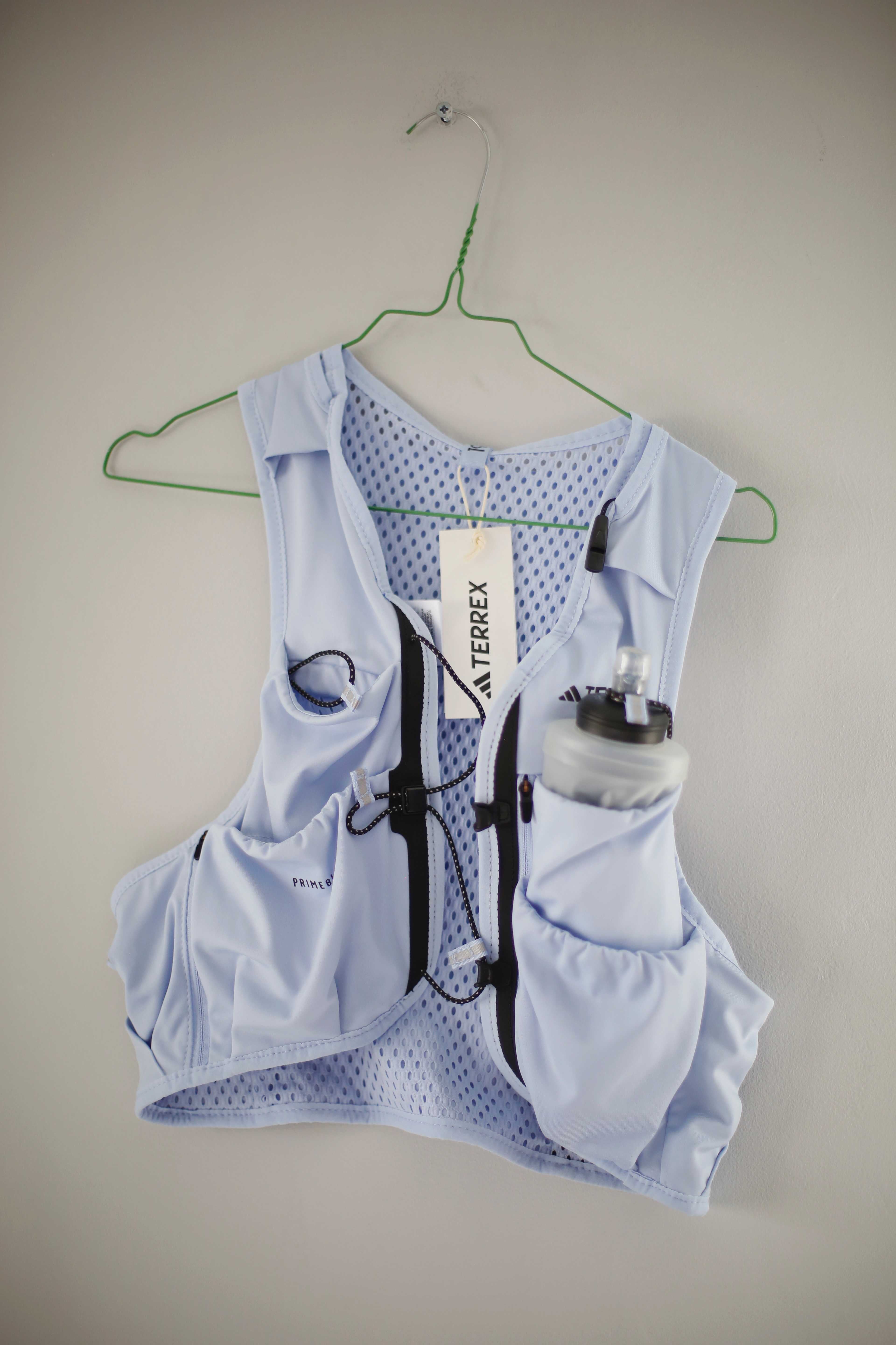 Adidas Terrex Weste Neu Trailrunning Hellblau M L Trinkflasche Laufweste
