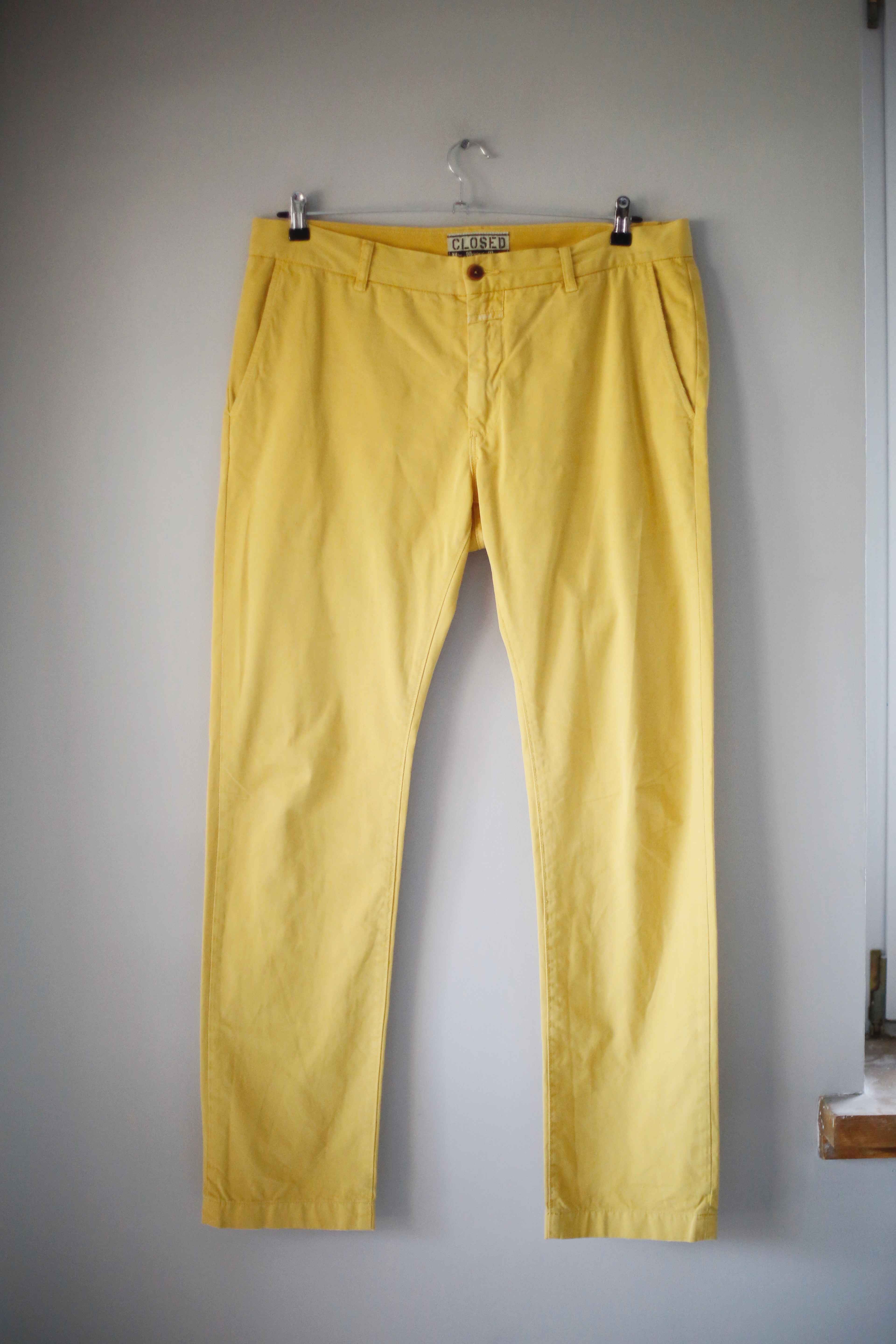 Closed Chino Gelb Clifton Slim 36 M Sonnengelb Stoffhose