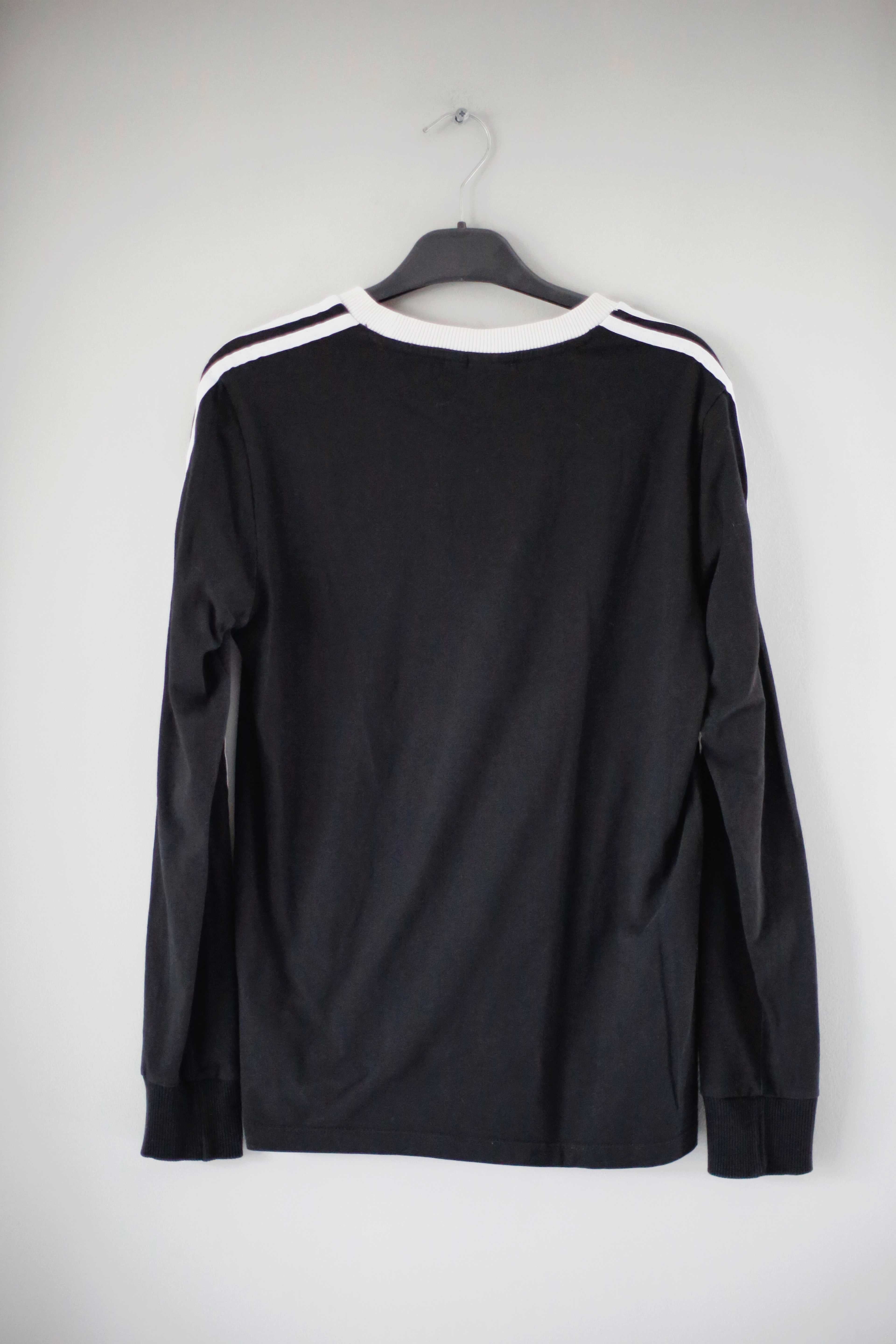 Adidas longsleeve Shirt Oberteil schwarz weiß 36 S einfarbig