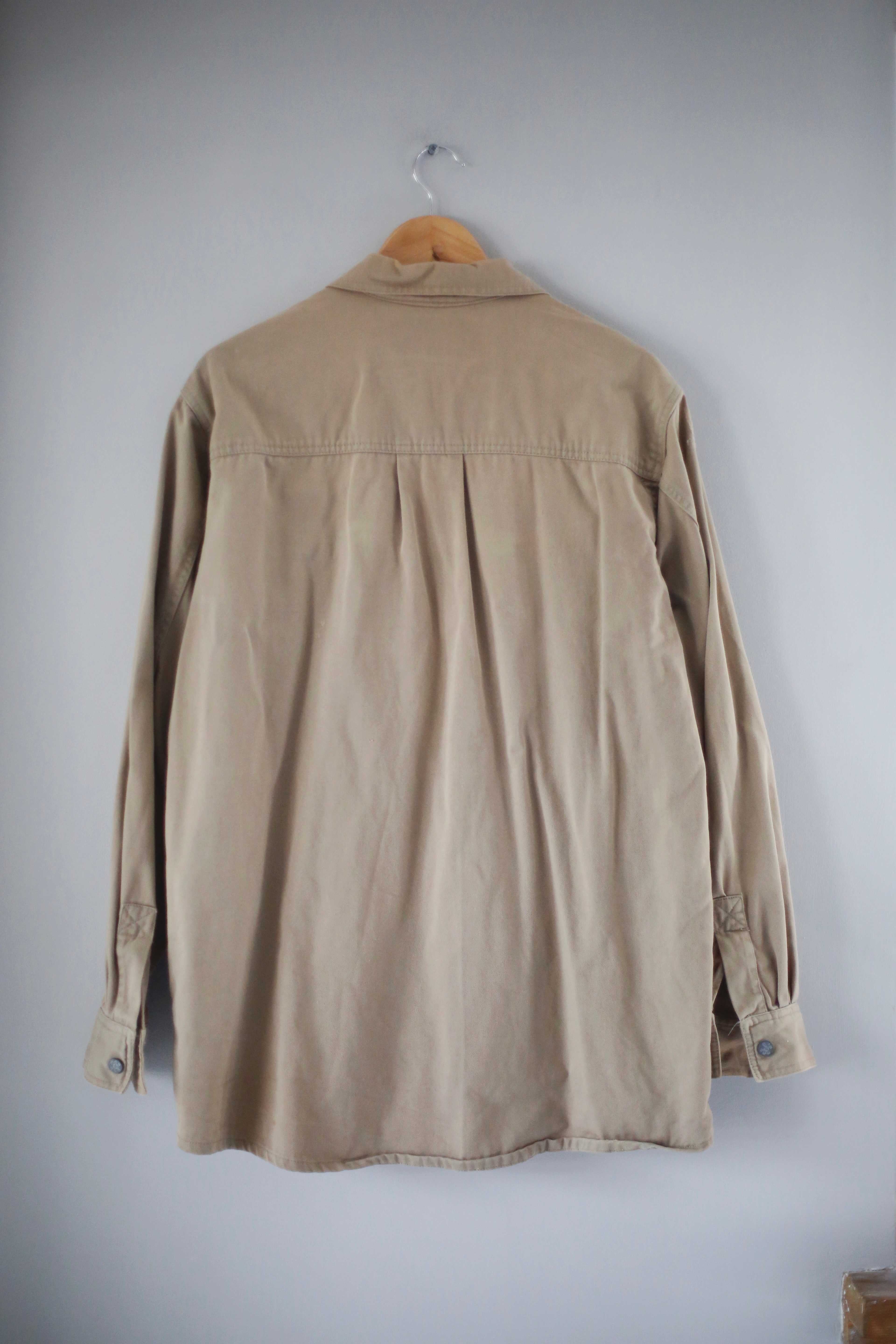 Bad+ Mad Hardwear Jacke Creme Beige braun M Hemdjacke true Vintage