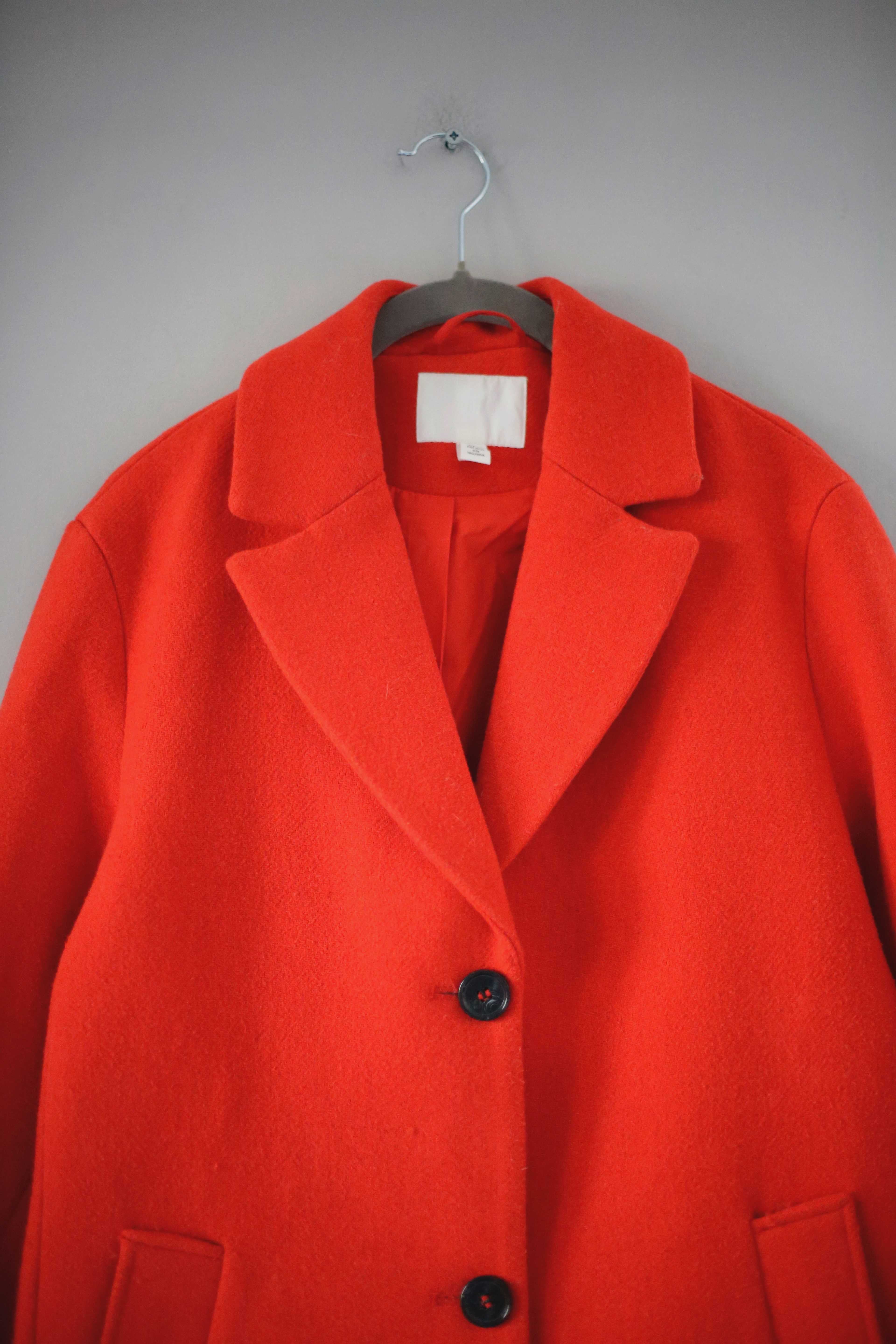 H&M Mantel rot basic einfarbig XS Staubmantel Herbstmantel