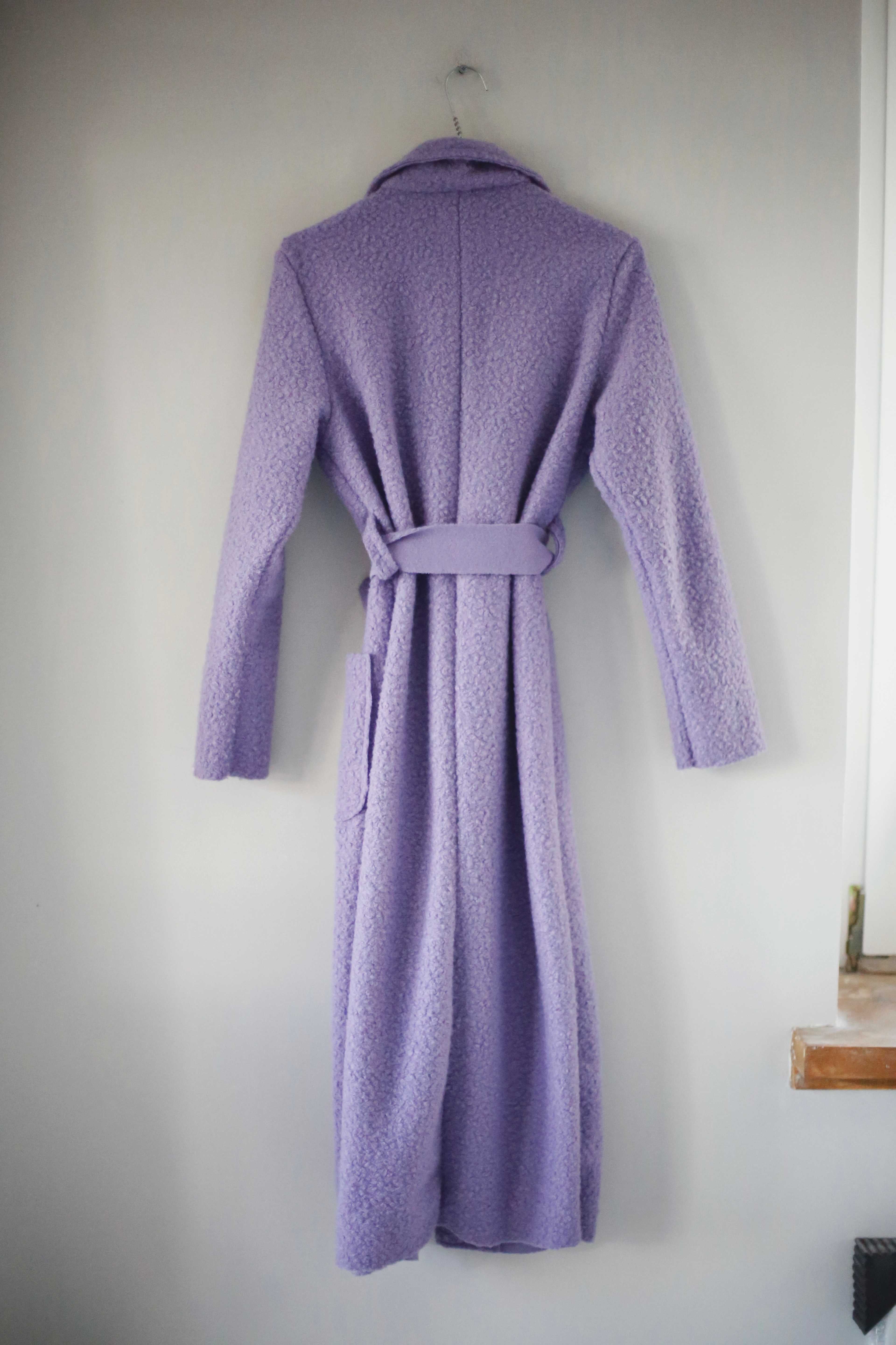 Miss Goodlife Mantel Lila Flieder 36 S Trenchcoat Wickelmantel