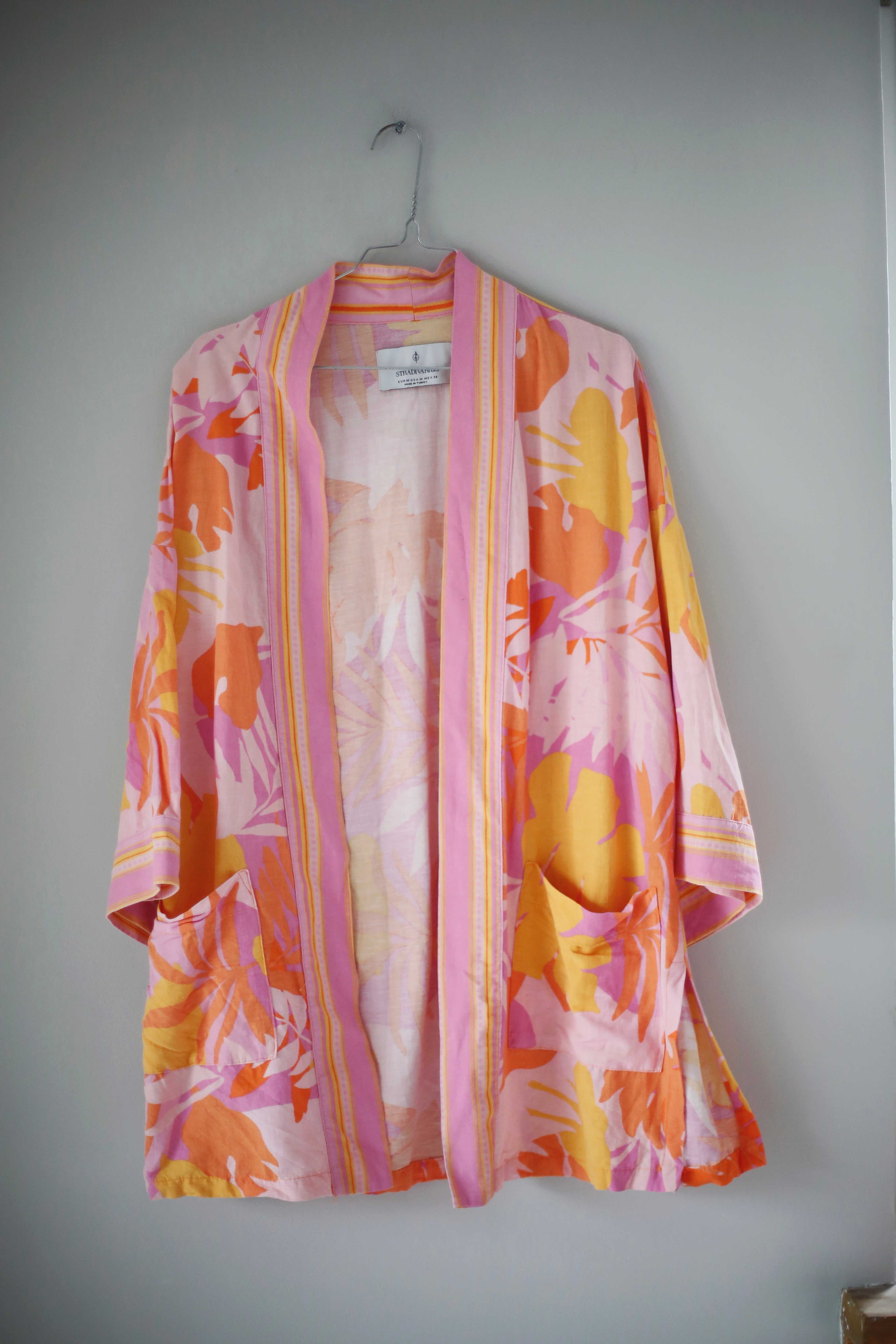 Stradivarius Set rosa gelb Anzug Hose Shorts Jacke Blazer 38 M