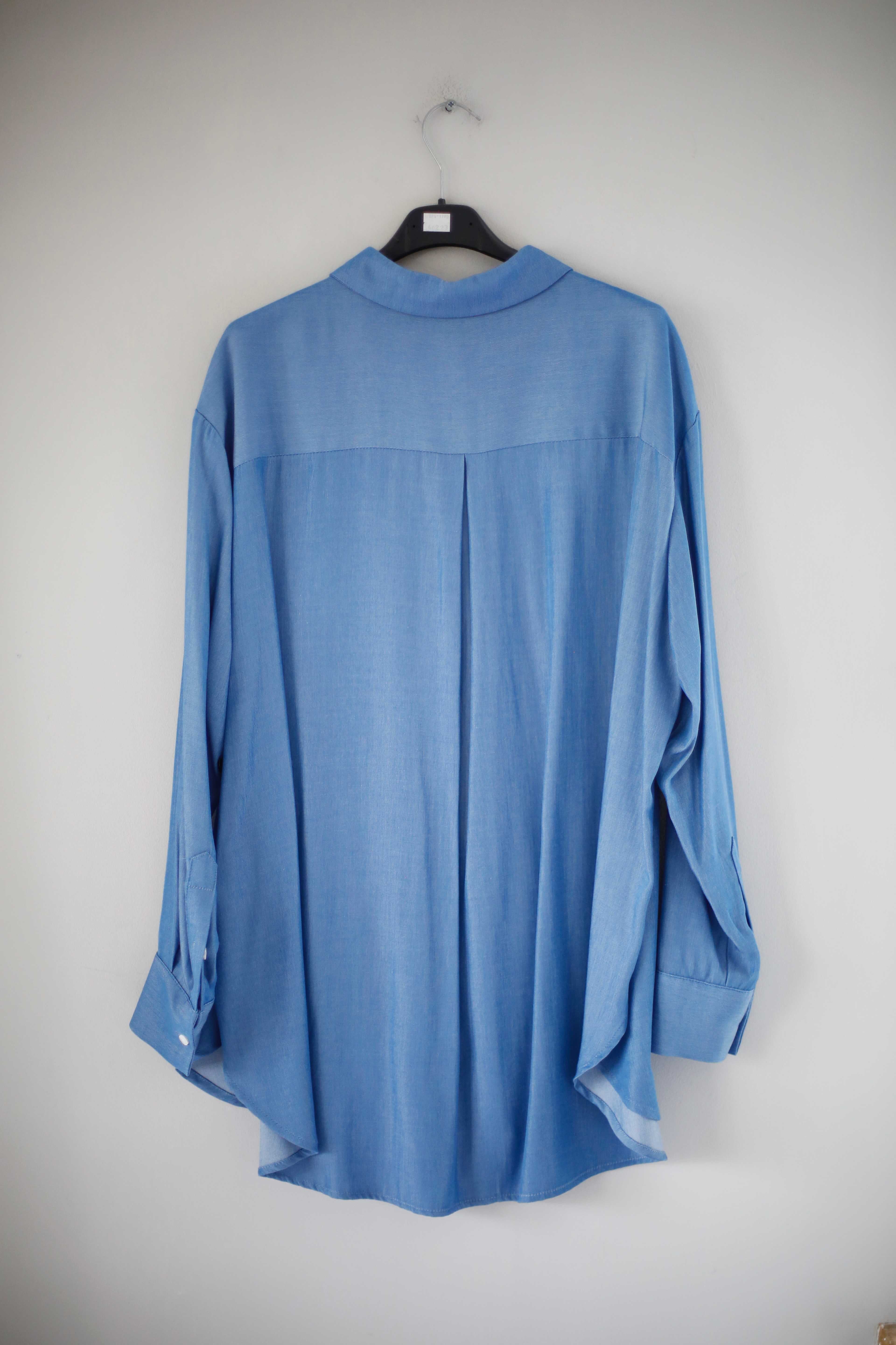 Someday Bluse Blau Zenisa Langarm Hemd Shirt Hellblau 38 M 40 L