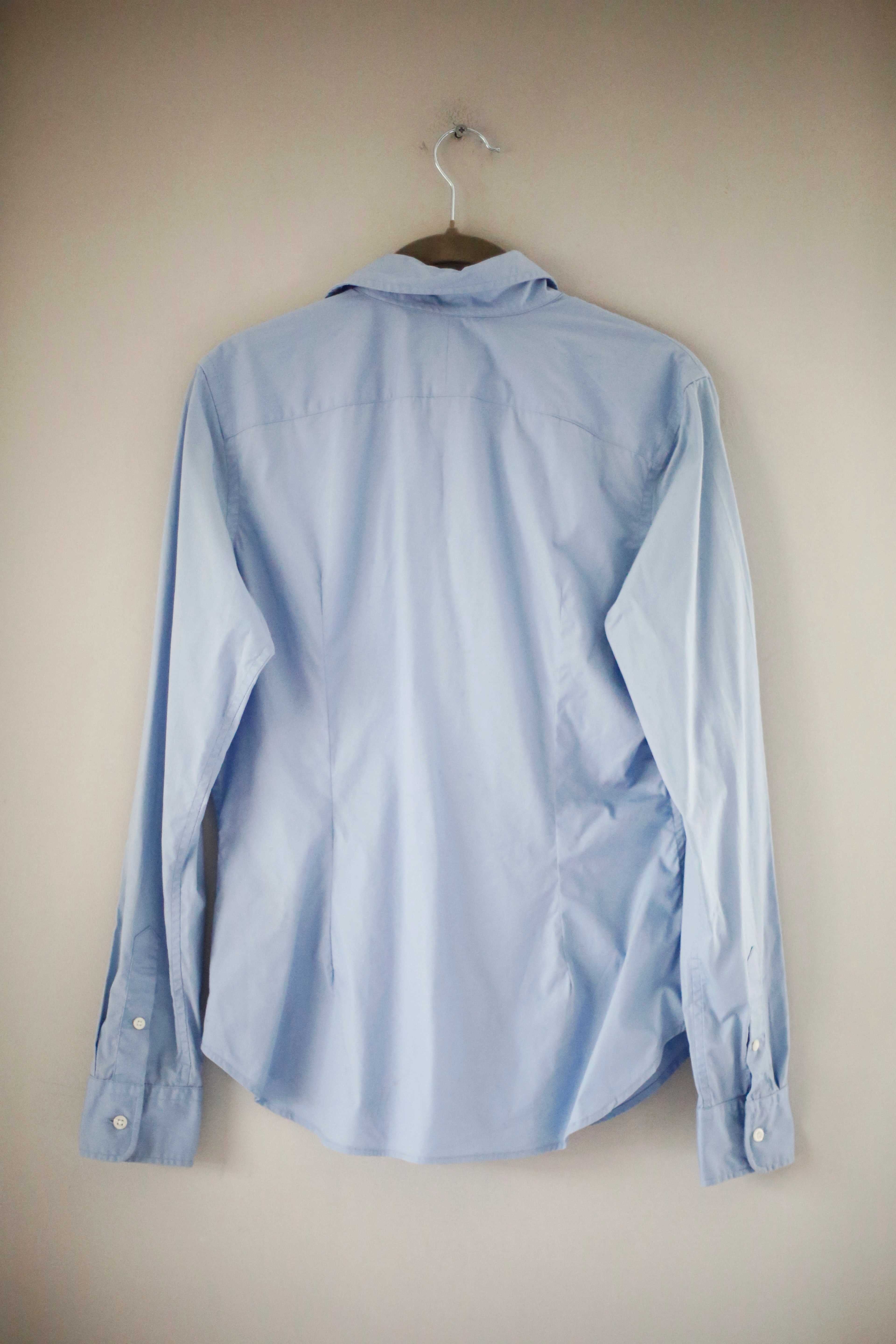 Polo Ralph Lauren Hemd Bluse Shirt Blau Hellblau slim fit 10 38 M einfarbig Langarm