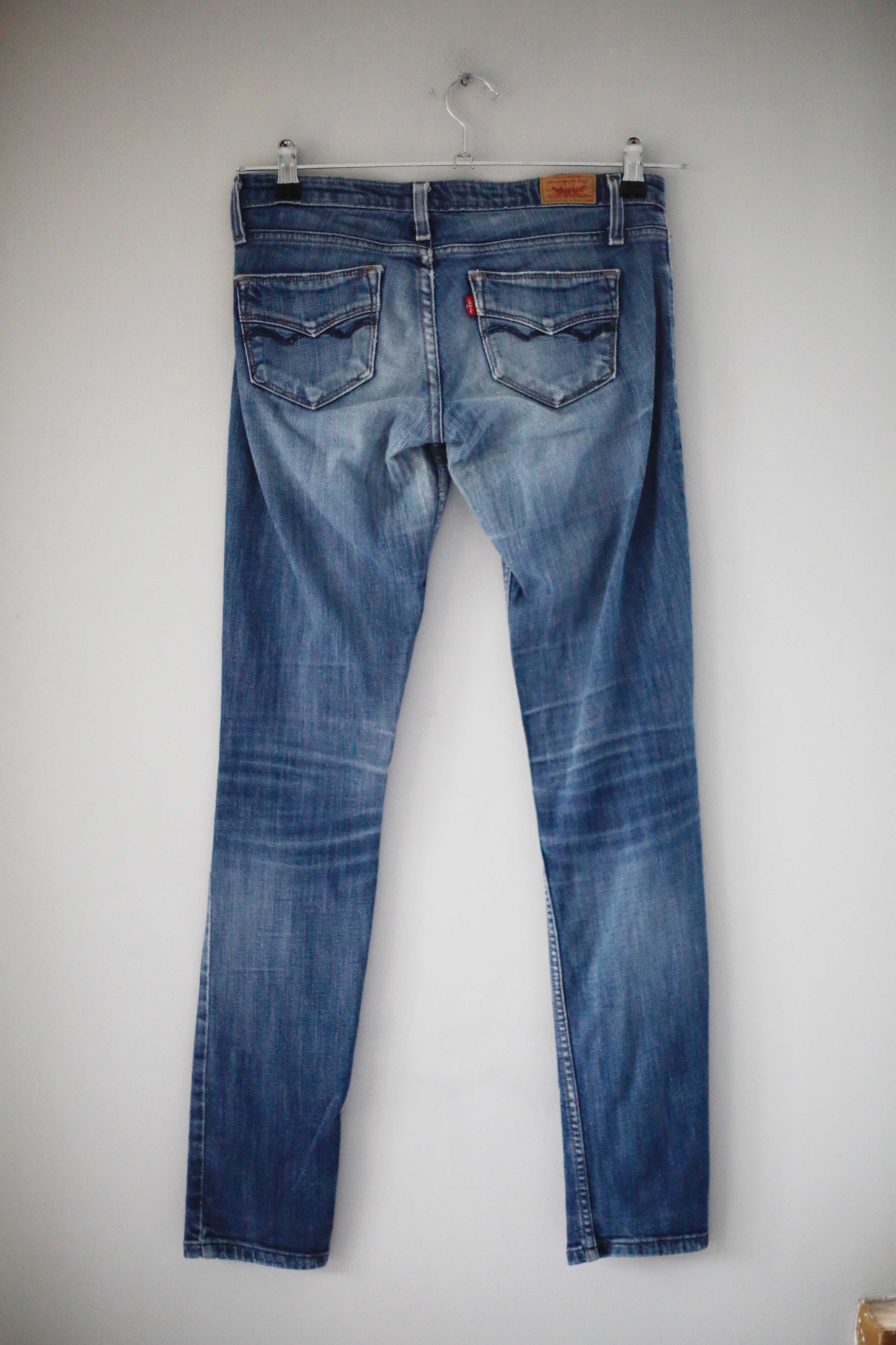 Levis Jeans too superlow skinny blau eng 524 ripped Denim washed