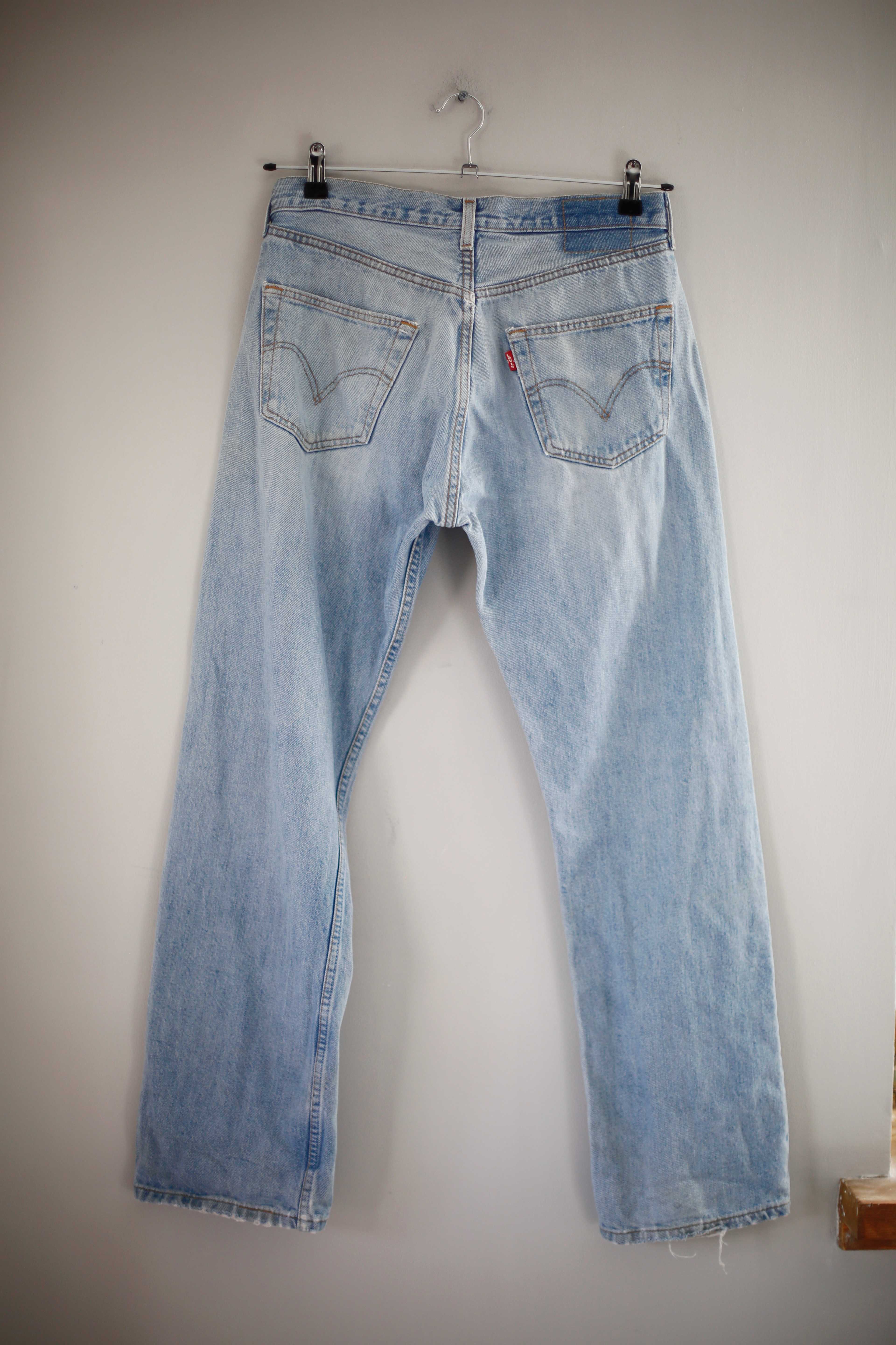 Levis denim Jeans mid waist straight leg blau washed 40 L Vintage