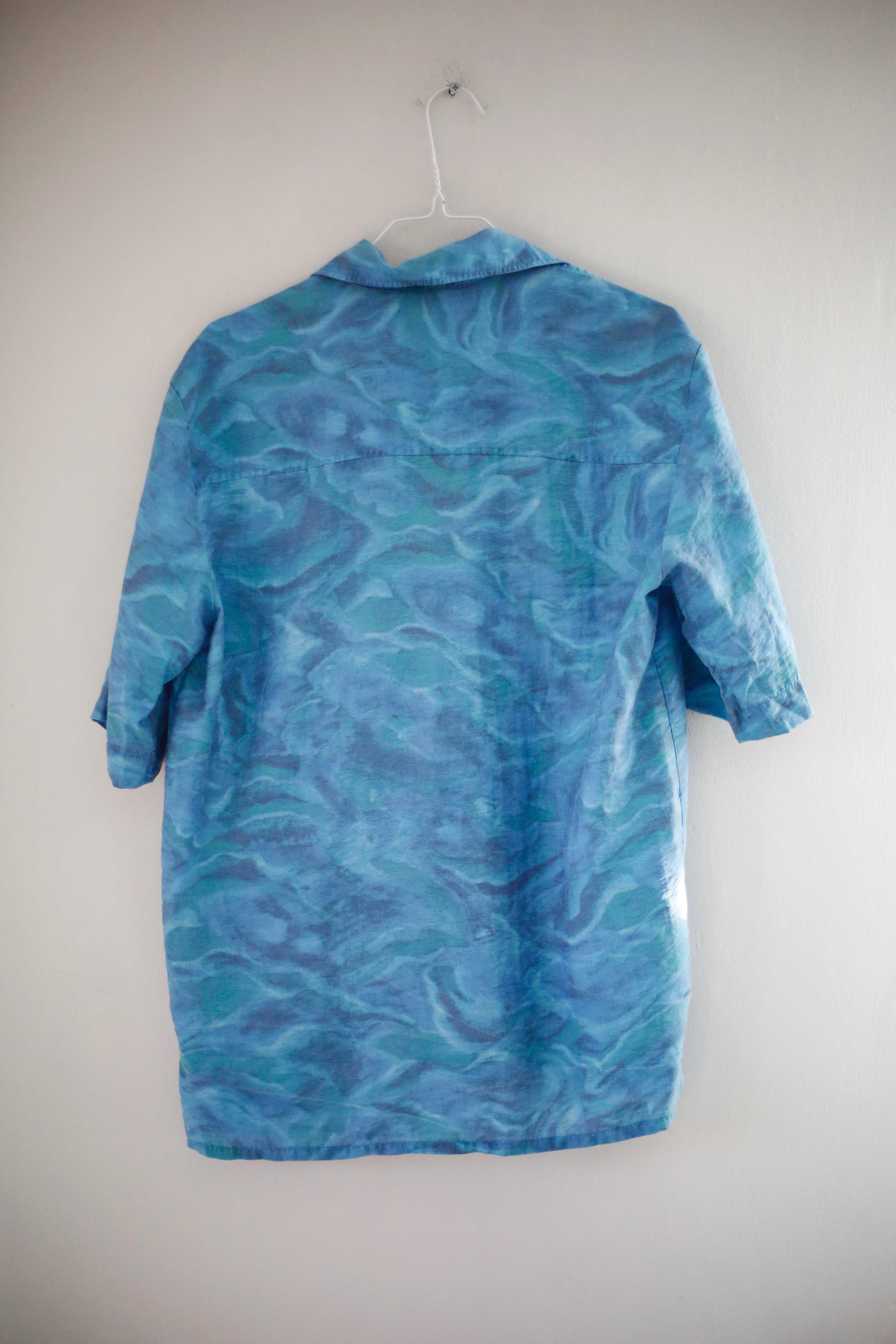 &other stories Stockholm atelier Hemd Blau XS Boxy Shirt T-Shirt geknöpft