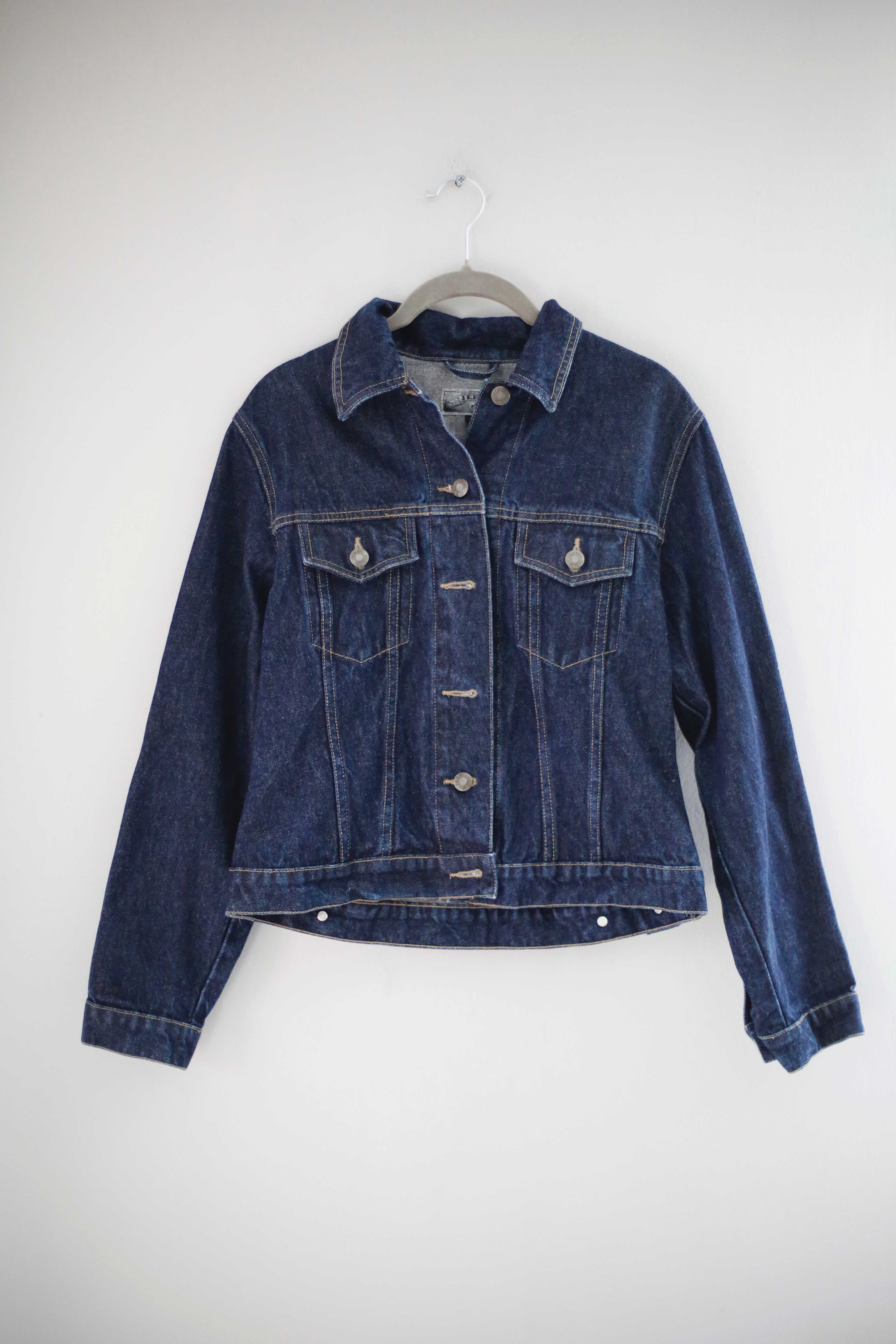 Jeansjacke Trucker Jacke denim dunkelblau Jep's 38 M true Vintage Jacke blau