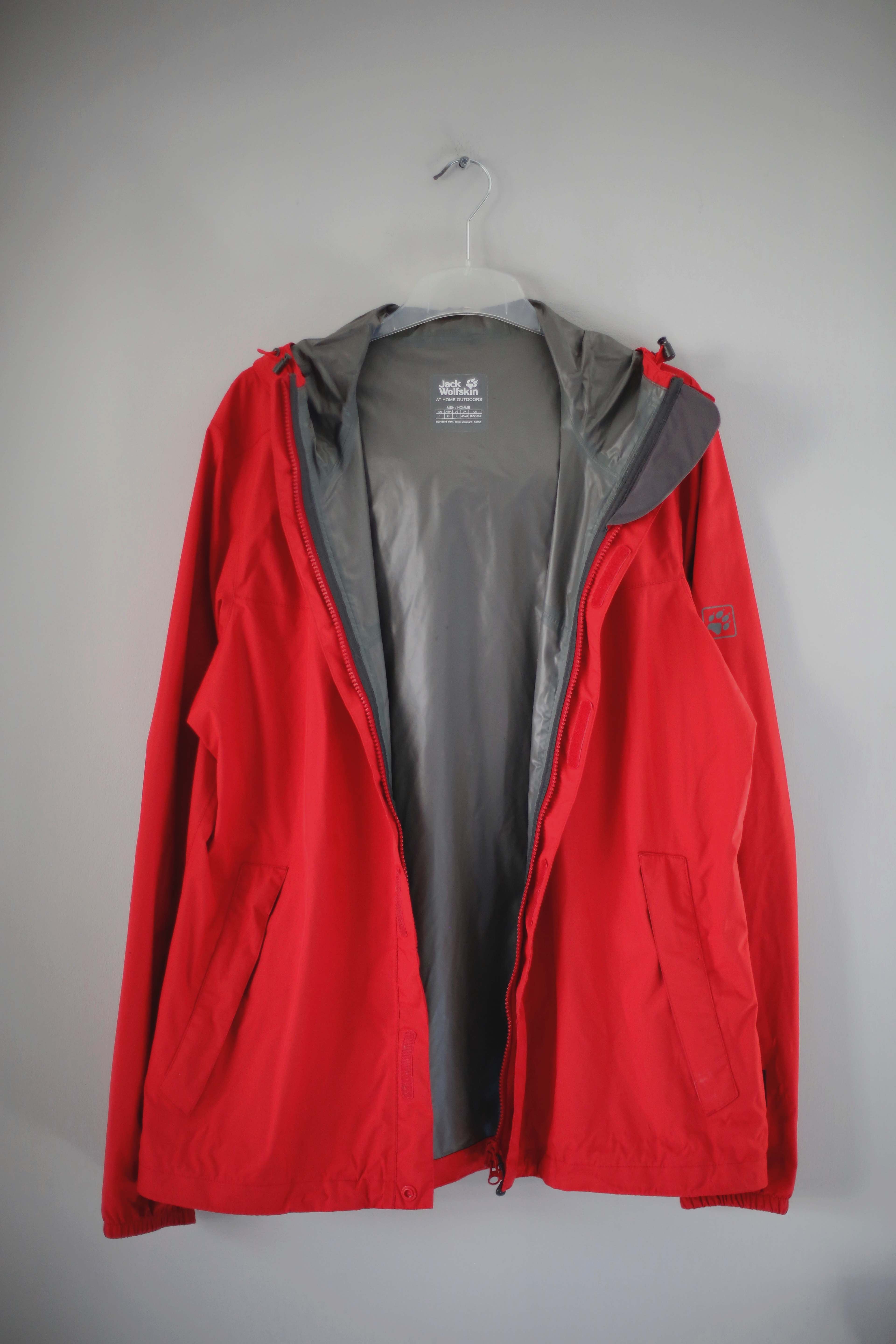 Jack Wolfskin Jacke Regenjacke Funktionsjacke rot L Wetterjacke Texapore Wanderjacke