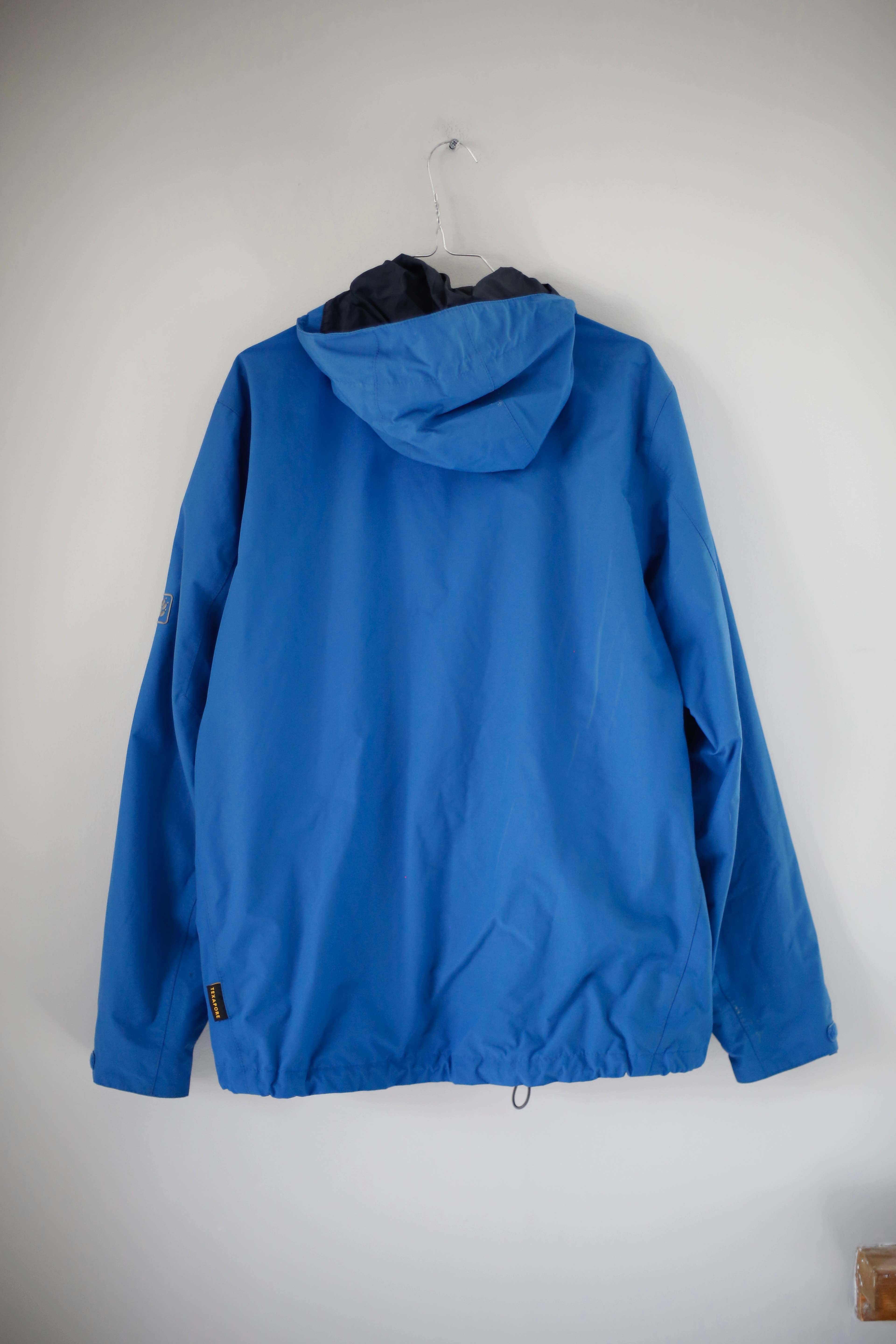 Jack Wolfskin Regenjacke blau M Texapore Funktionsjacke Dunkelblau