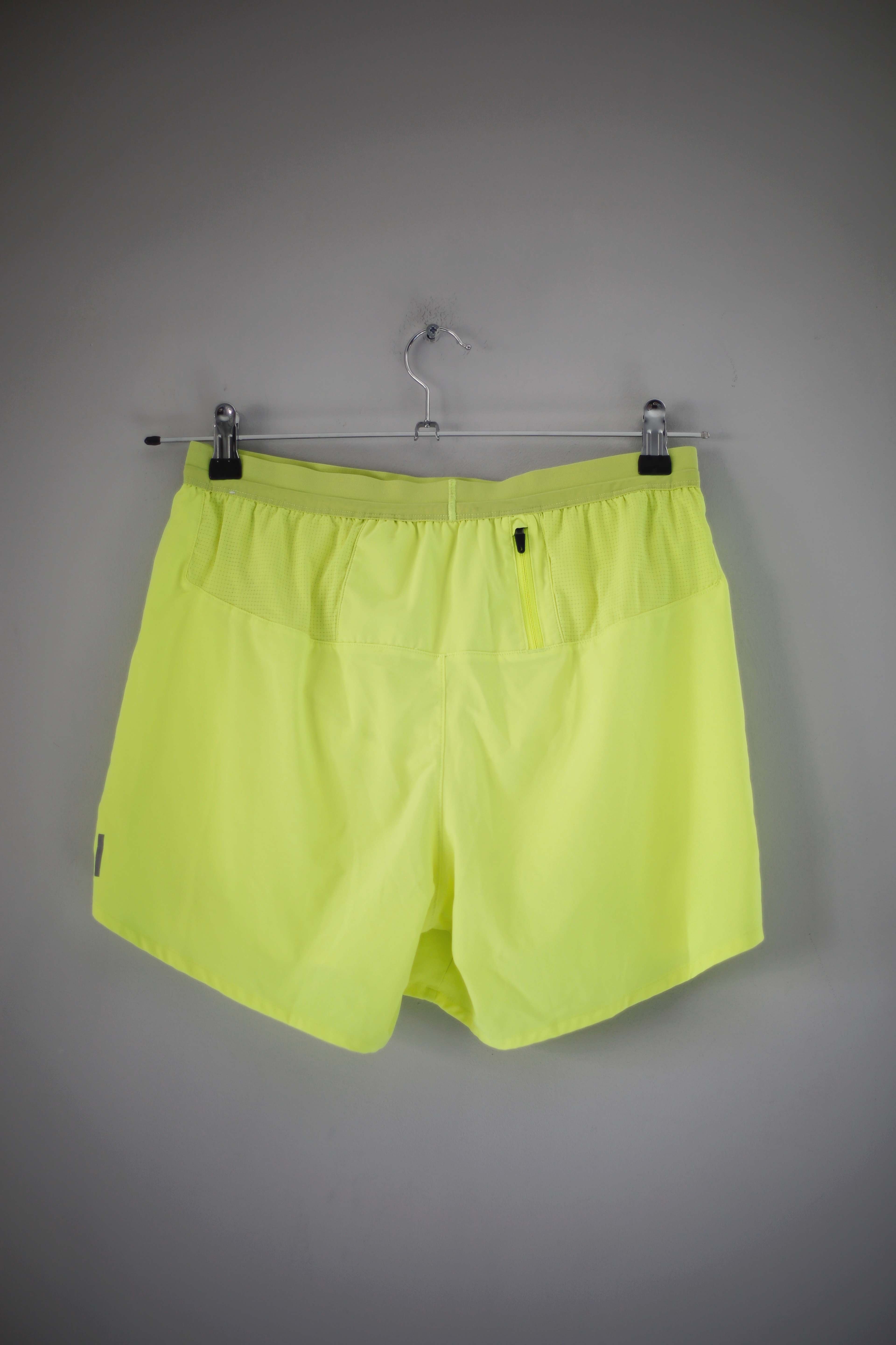 Nike dry fit Sporthose kurze Hose Shorts 36 S Neon Neongelb Gelb einfarbig Trainingshose