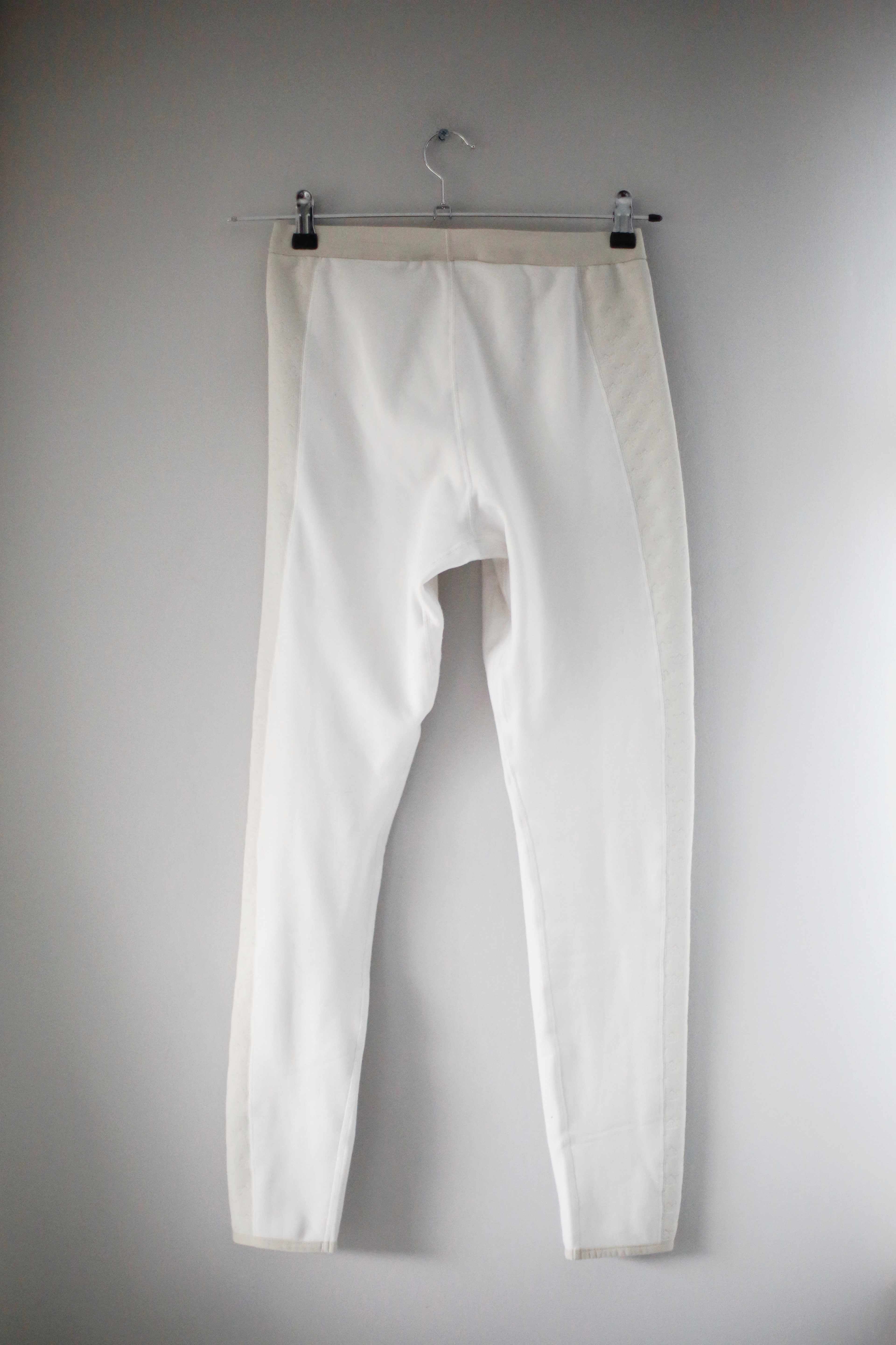 H&M x Olympia Schweden Leggings Sporthose 36 S Creme Beige