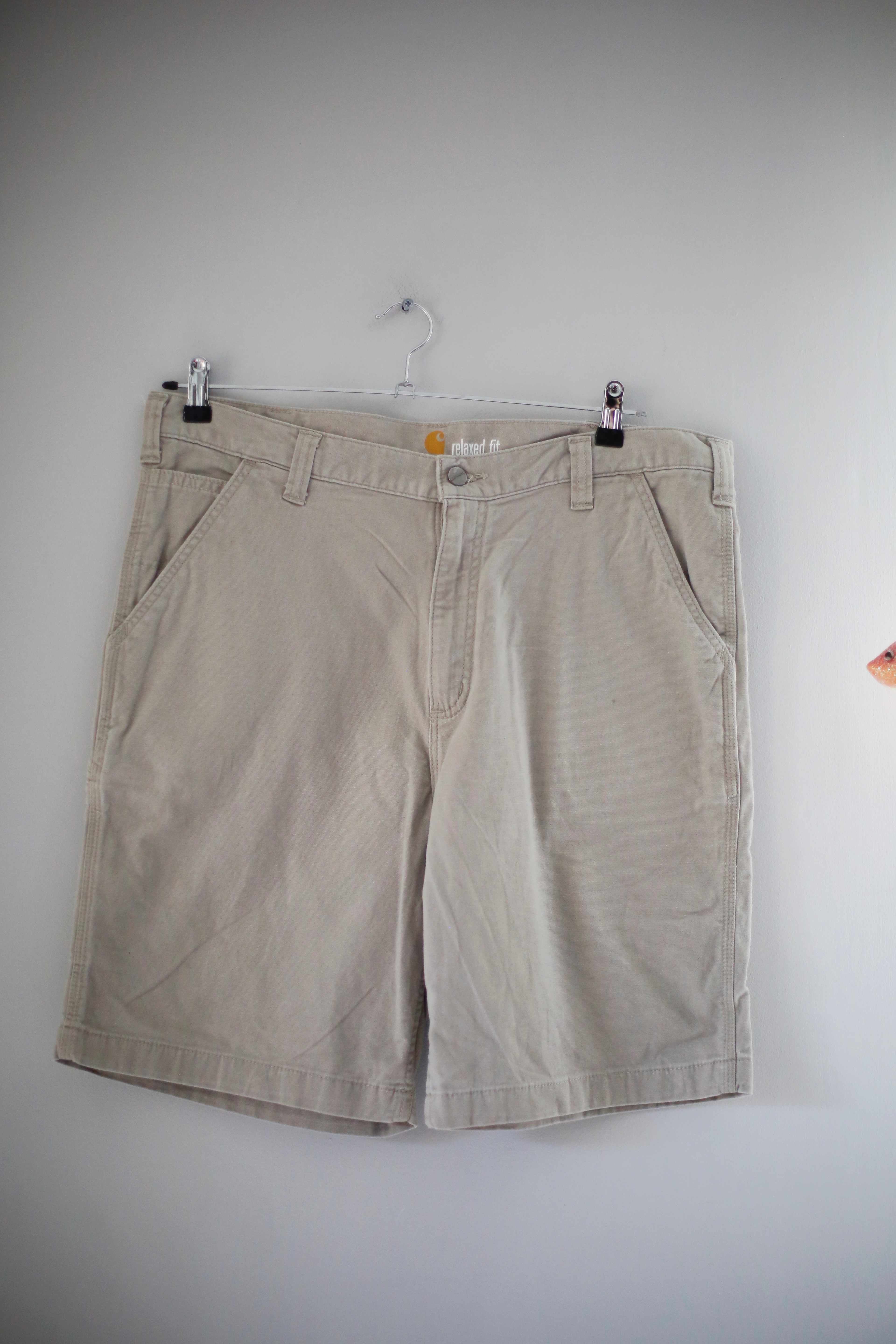 Carhartt kurze Hose Shorts Creme Beige 38 M relaxed fit cargoshorts M
