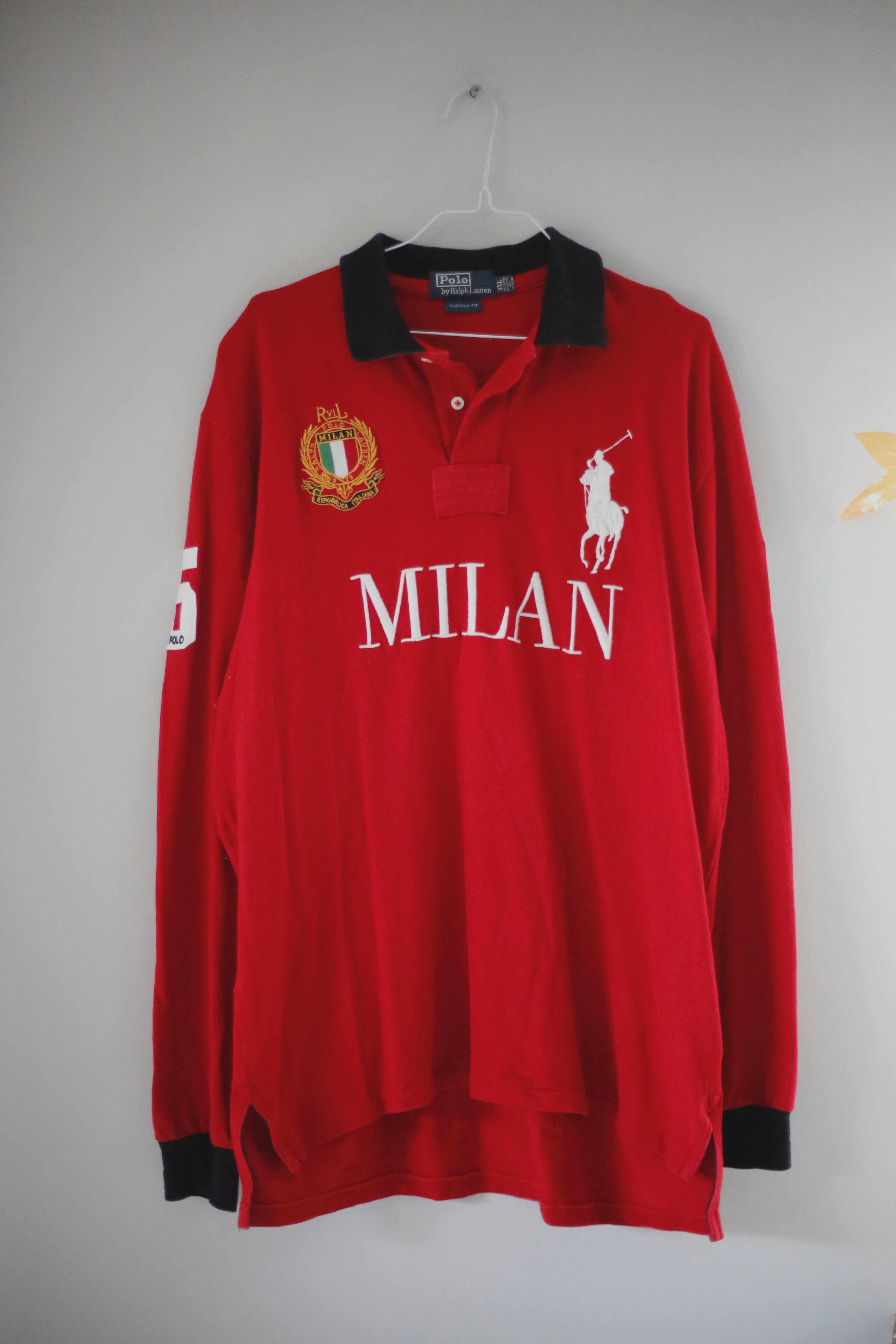 Polo Ralph Lauren Shirt Pullover 3XL XXXL Poloshirt Longsleeve Rot