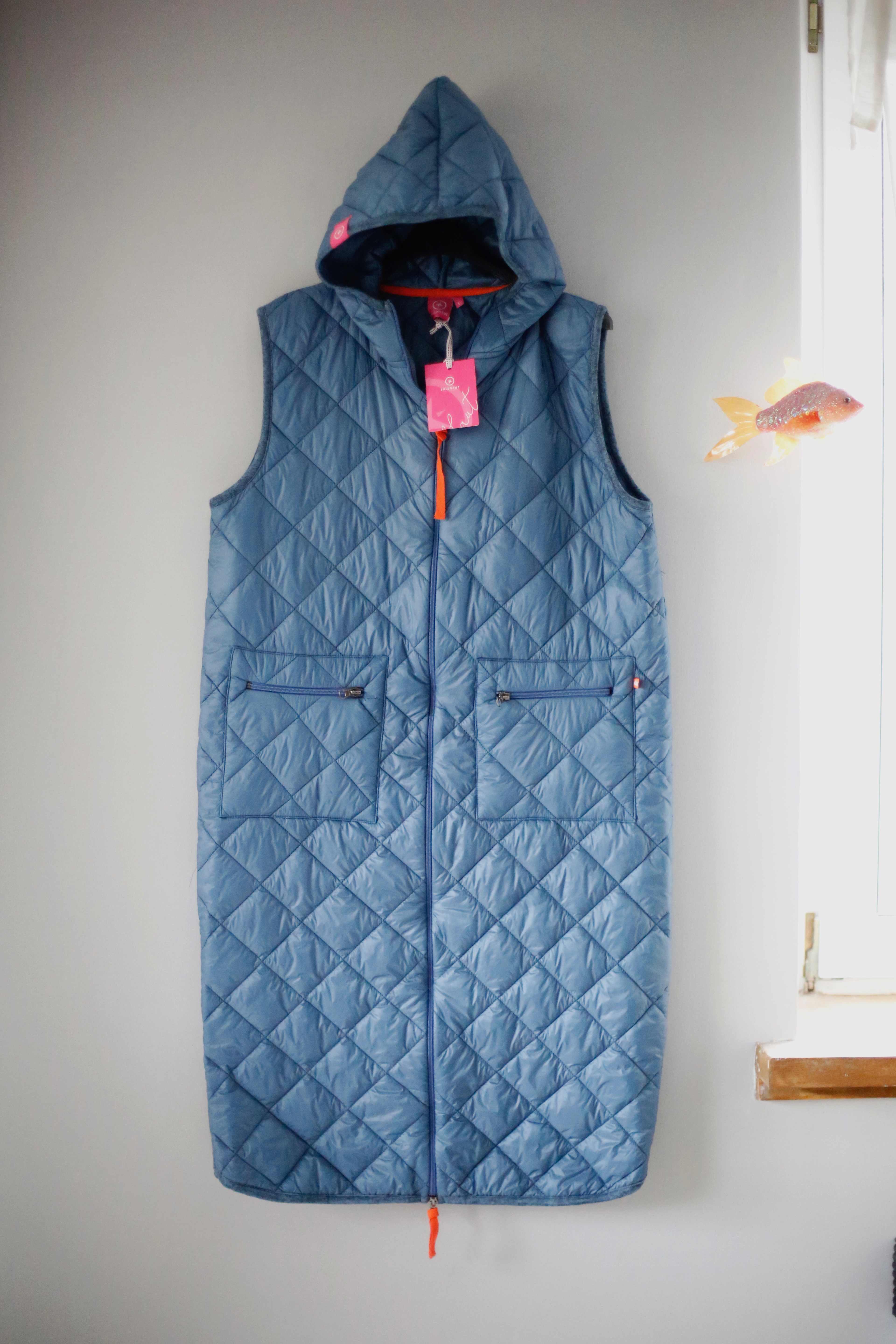 Daunenweste White Label Steppweste Lang Vest White Label