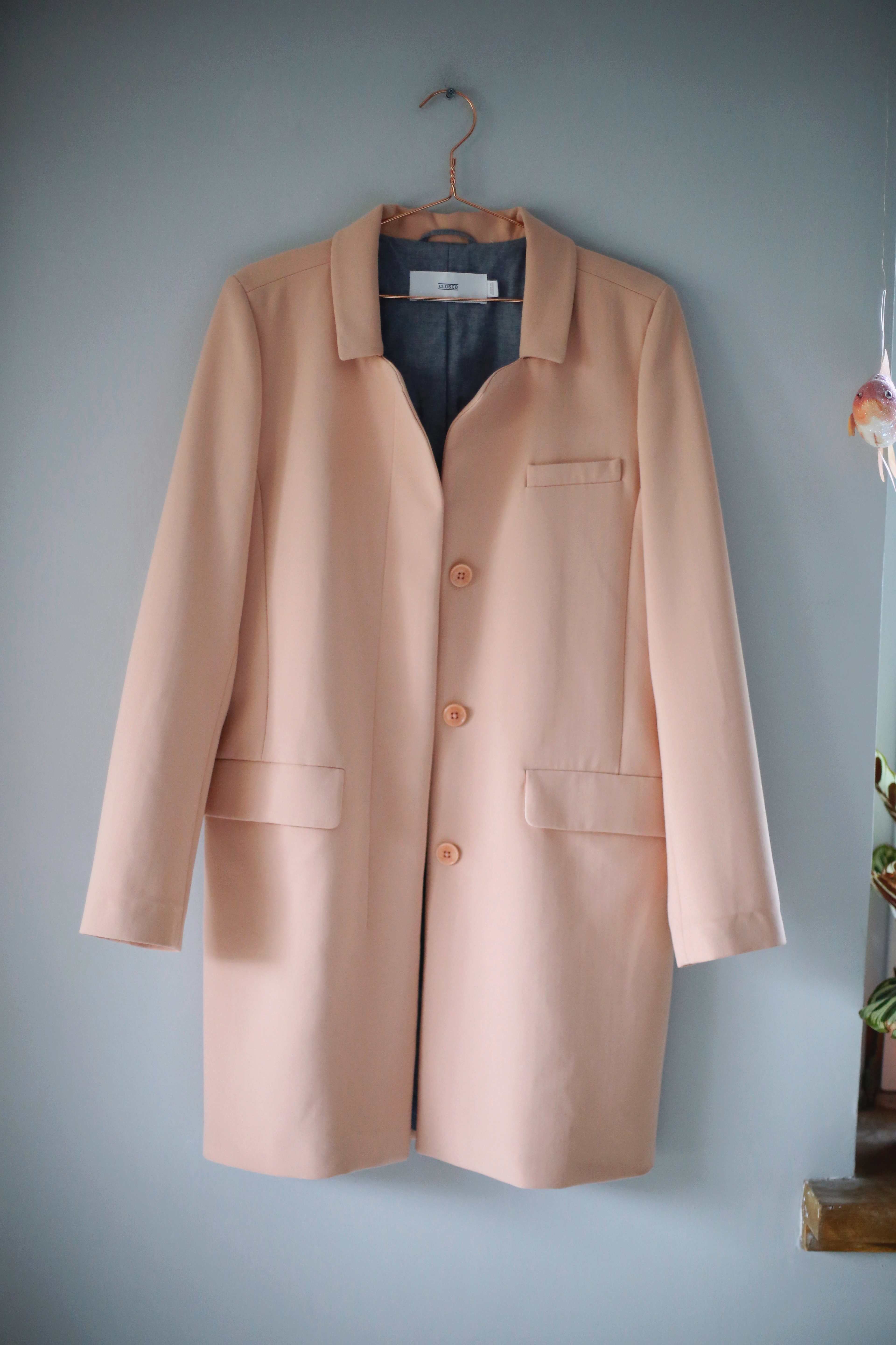 Closed Mantel rosa Altrosa Neu 40 L 38 M Staubmantel Jacke basic minimalist