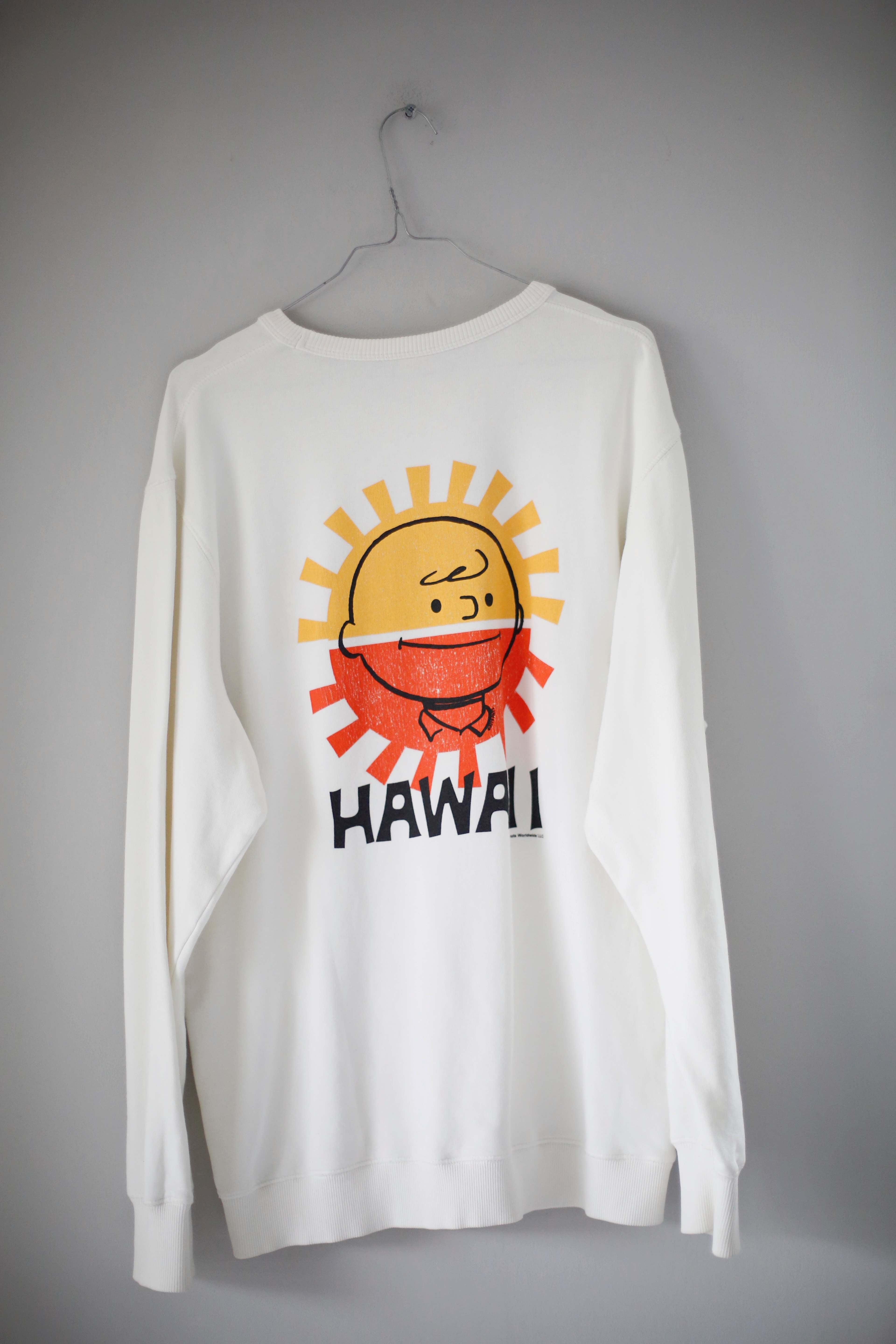 Hawaii Pullover Weiß XL Sweater Hoodie weiss einfarbig Sporting goods