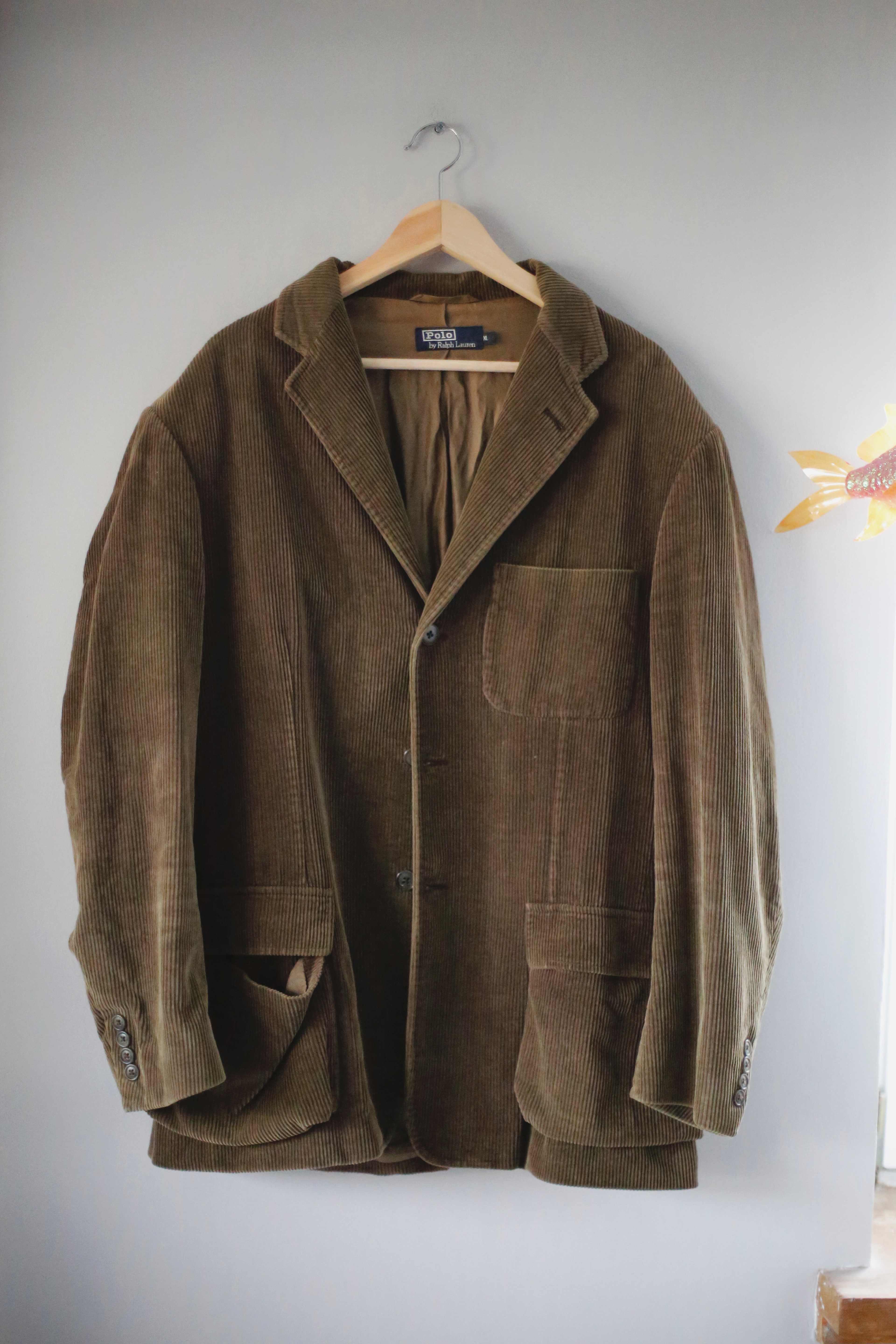 Polo Ralph lauren Blazer Grün Cordblazer Khaki Dunkelgrün XL Jacke