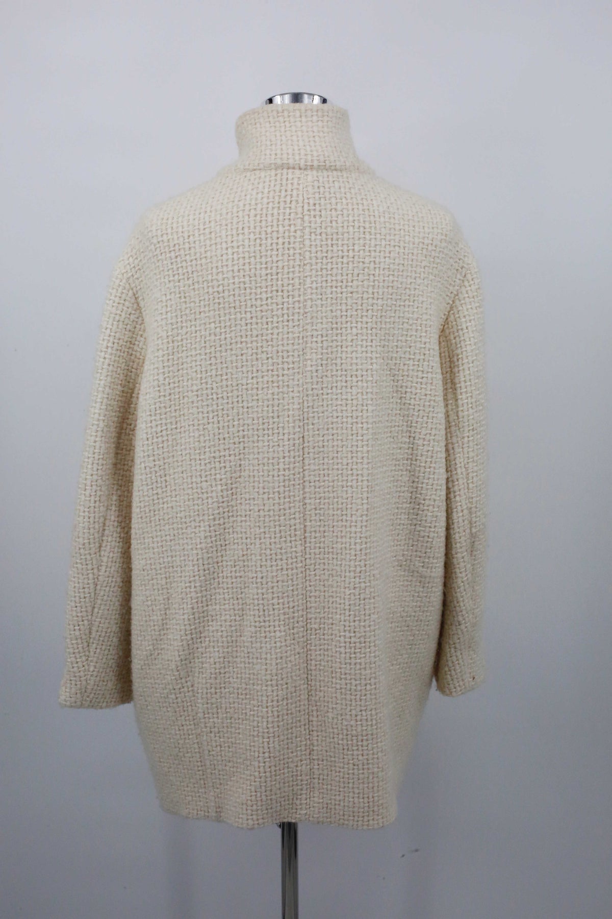 Closed Mantel Creme Beige Wolle Wollmantel 40 L Wintermantel Weiß