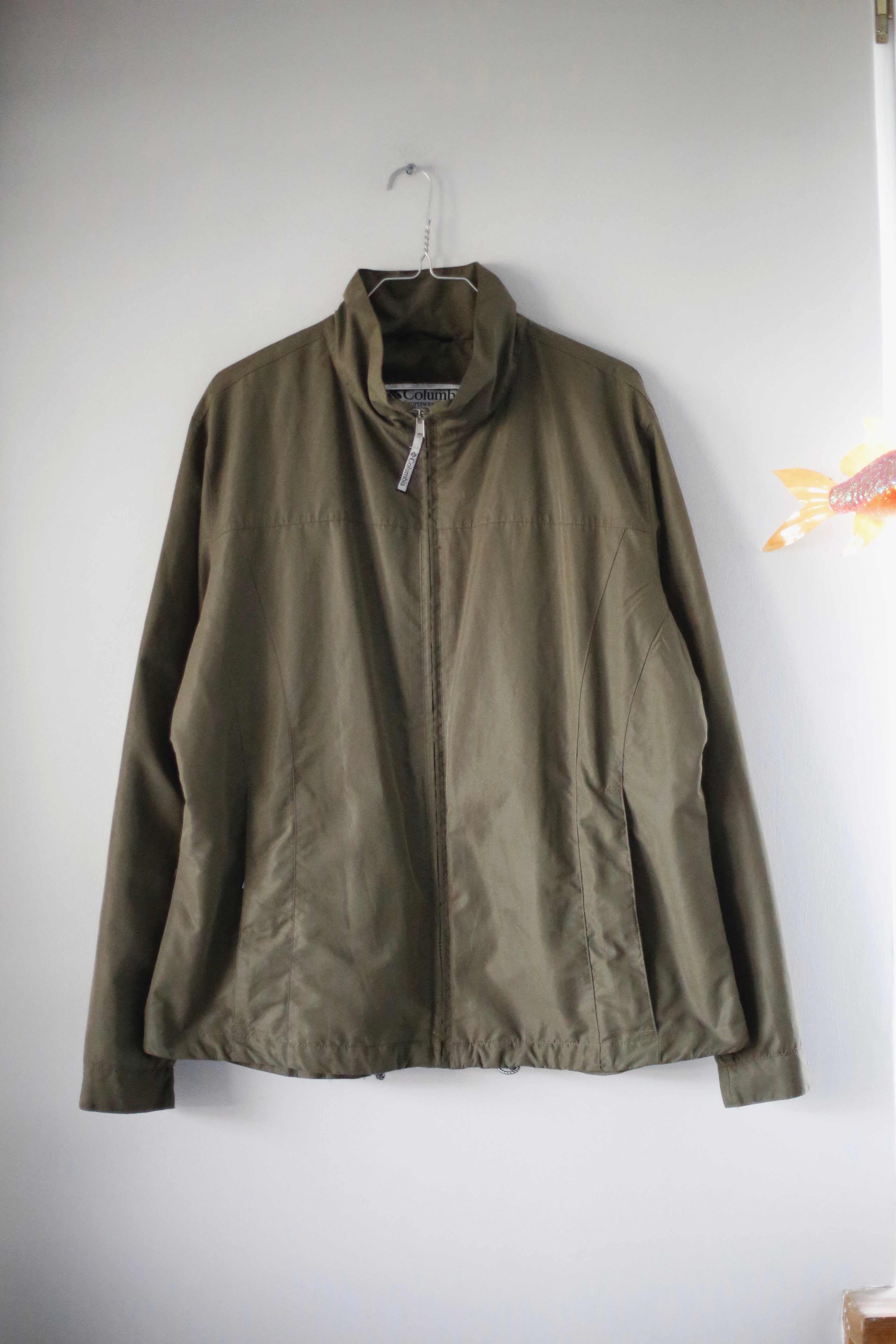 Columbia Jacke Grün XL Khaki Sportjacke Wanderjacke Outdoorjacke