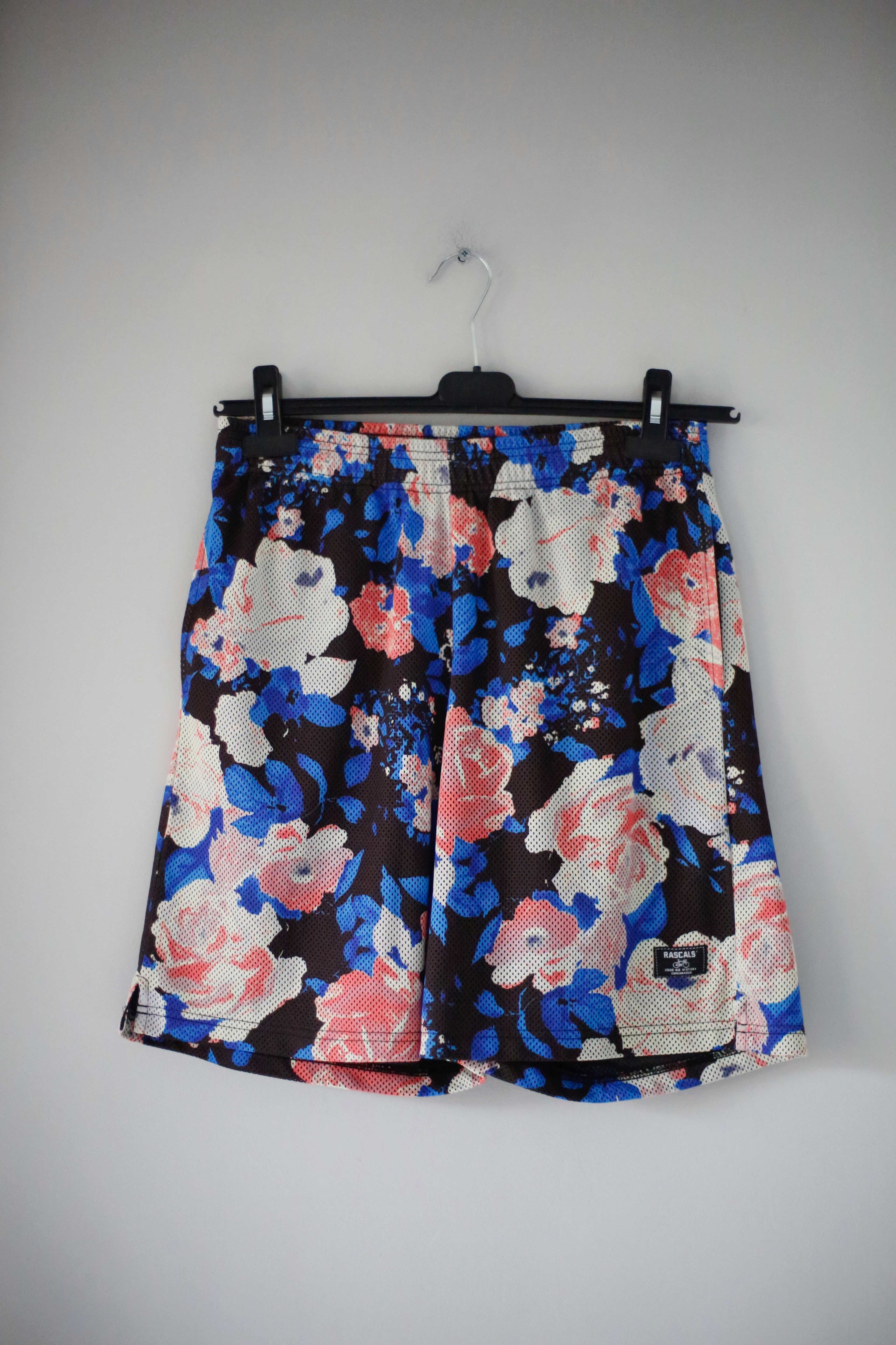 Rascals Hose Shorts Blau weiß Rosa 38 M kurze Hose