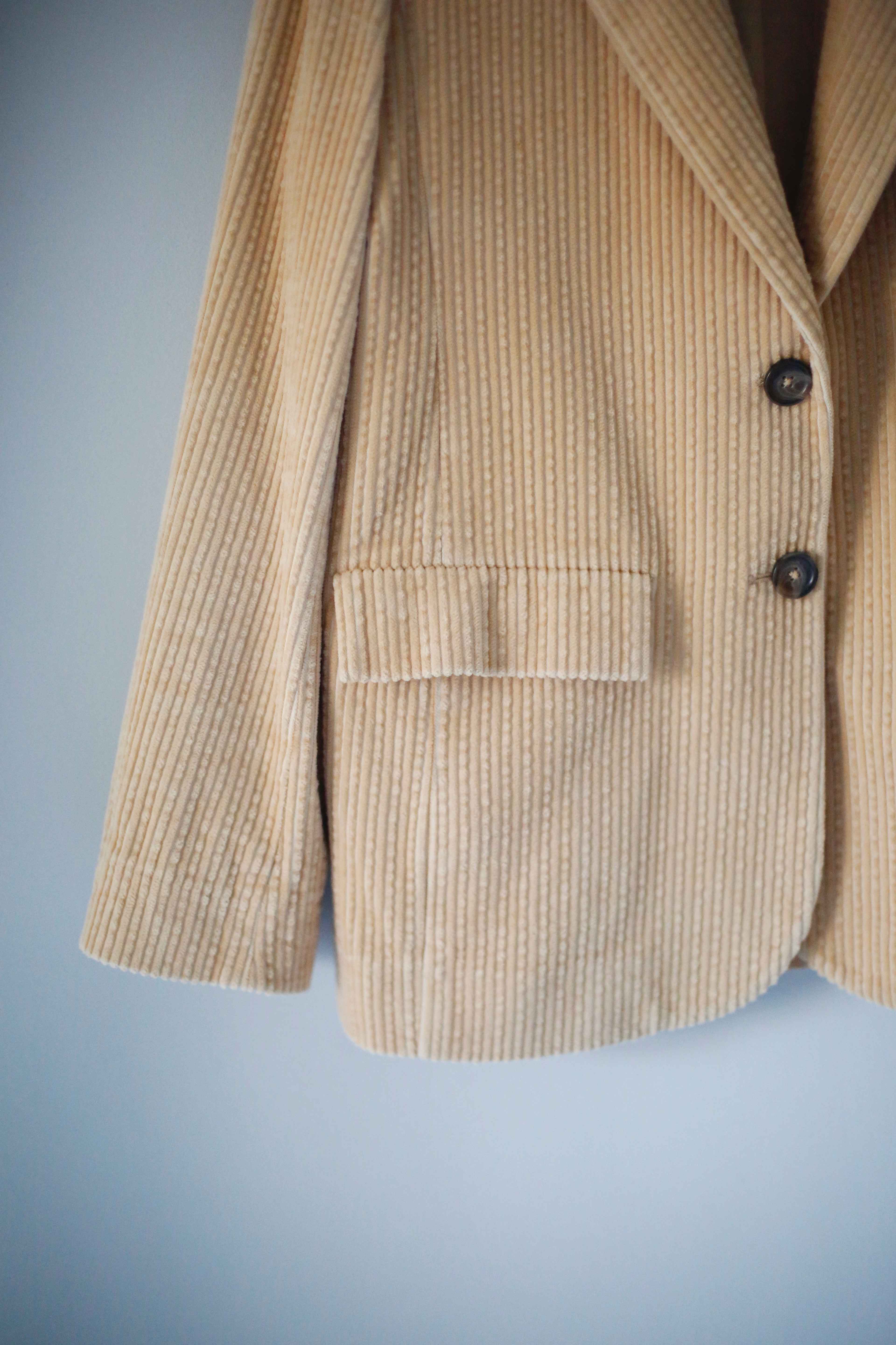 &other stories Blazer Jacke Creme Beige 36 S Paris Atelier Cord Cordblazer Nude Braun