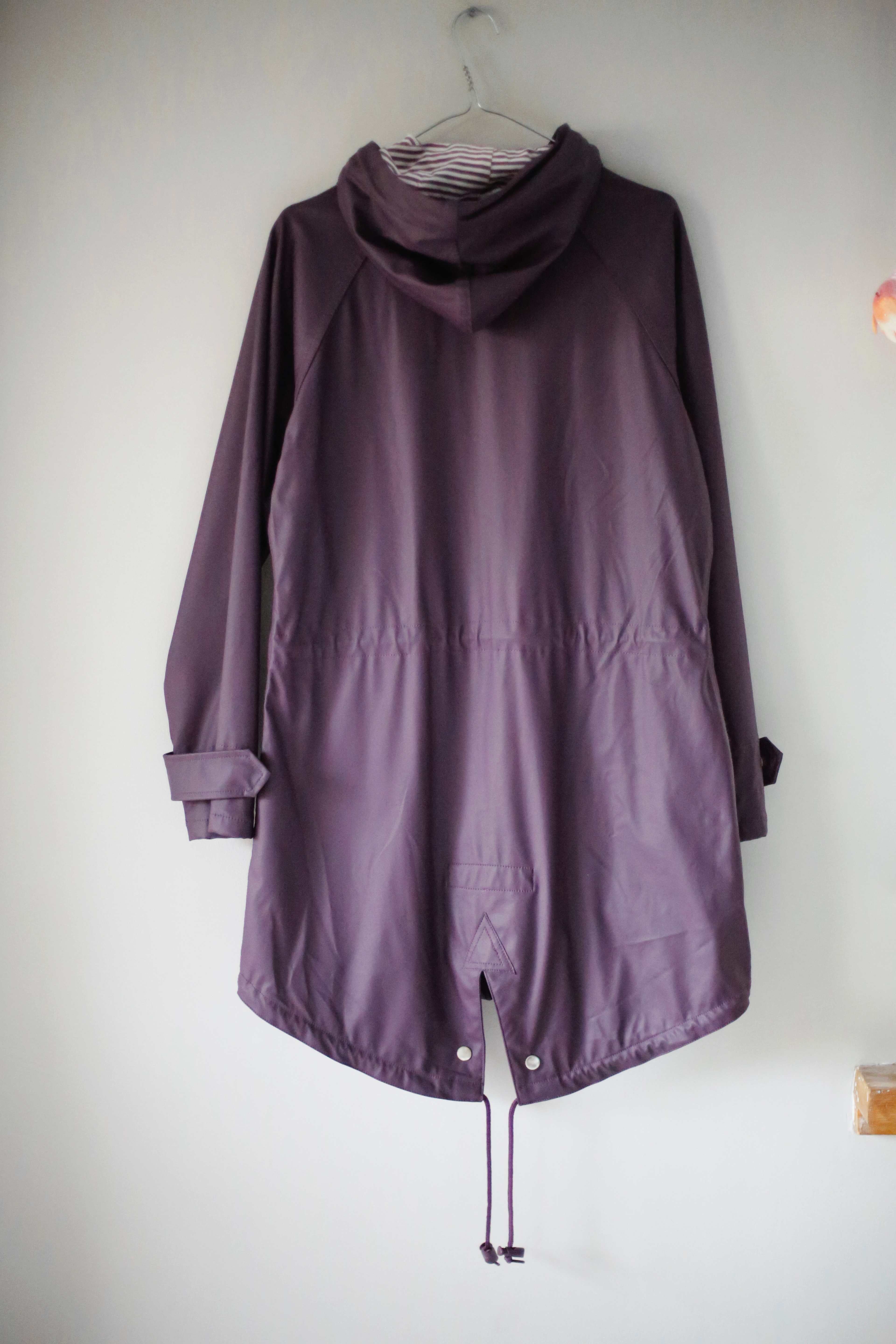 Derbe Hamburg Jacke Regenjacke Lila Violett 38 M Regenmantel Mantel Nerz