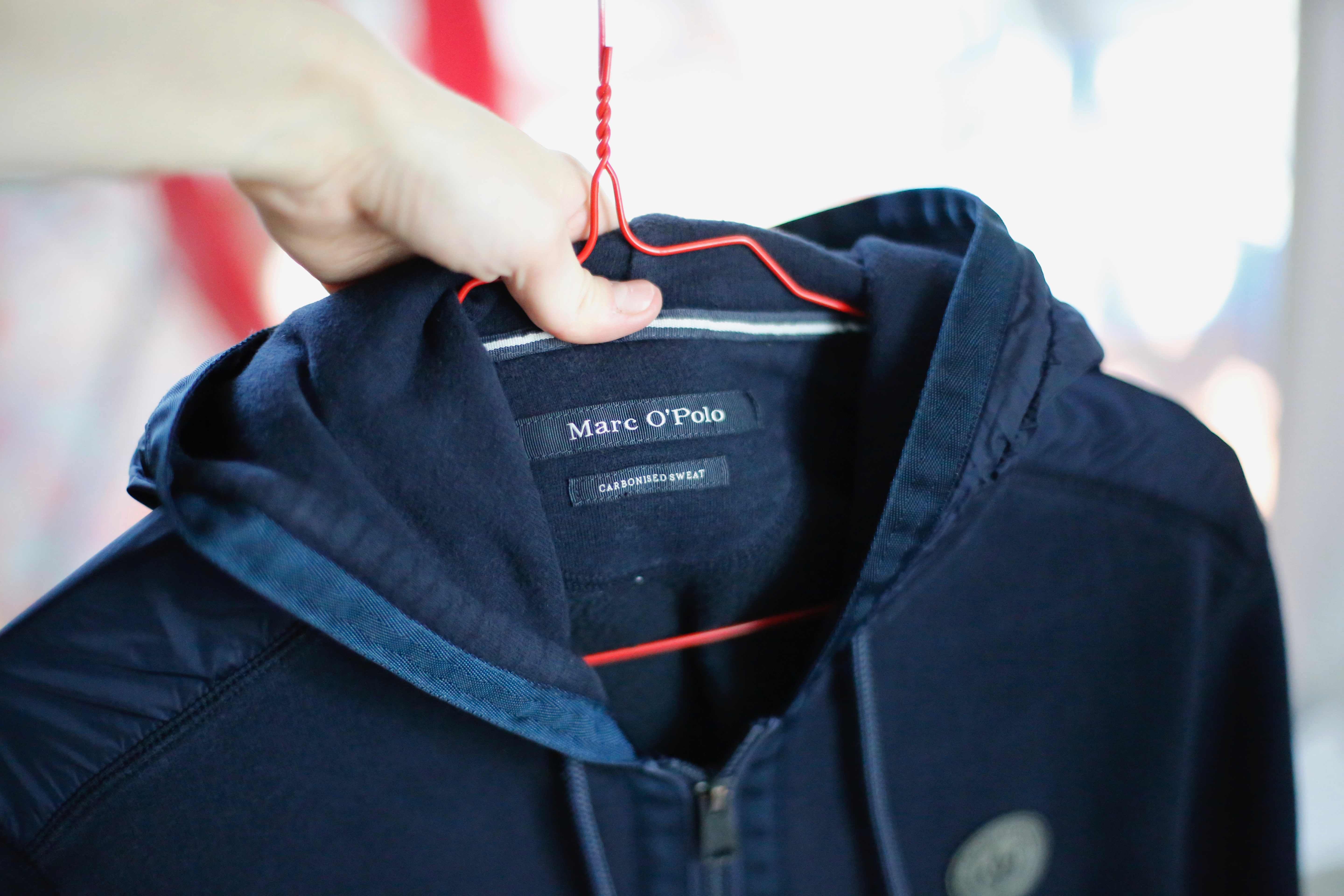 Marc O'Polo Sweater Strickjacke Hoodie Zipper Dunkelblau 40 L 38 M