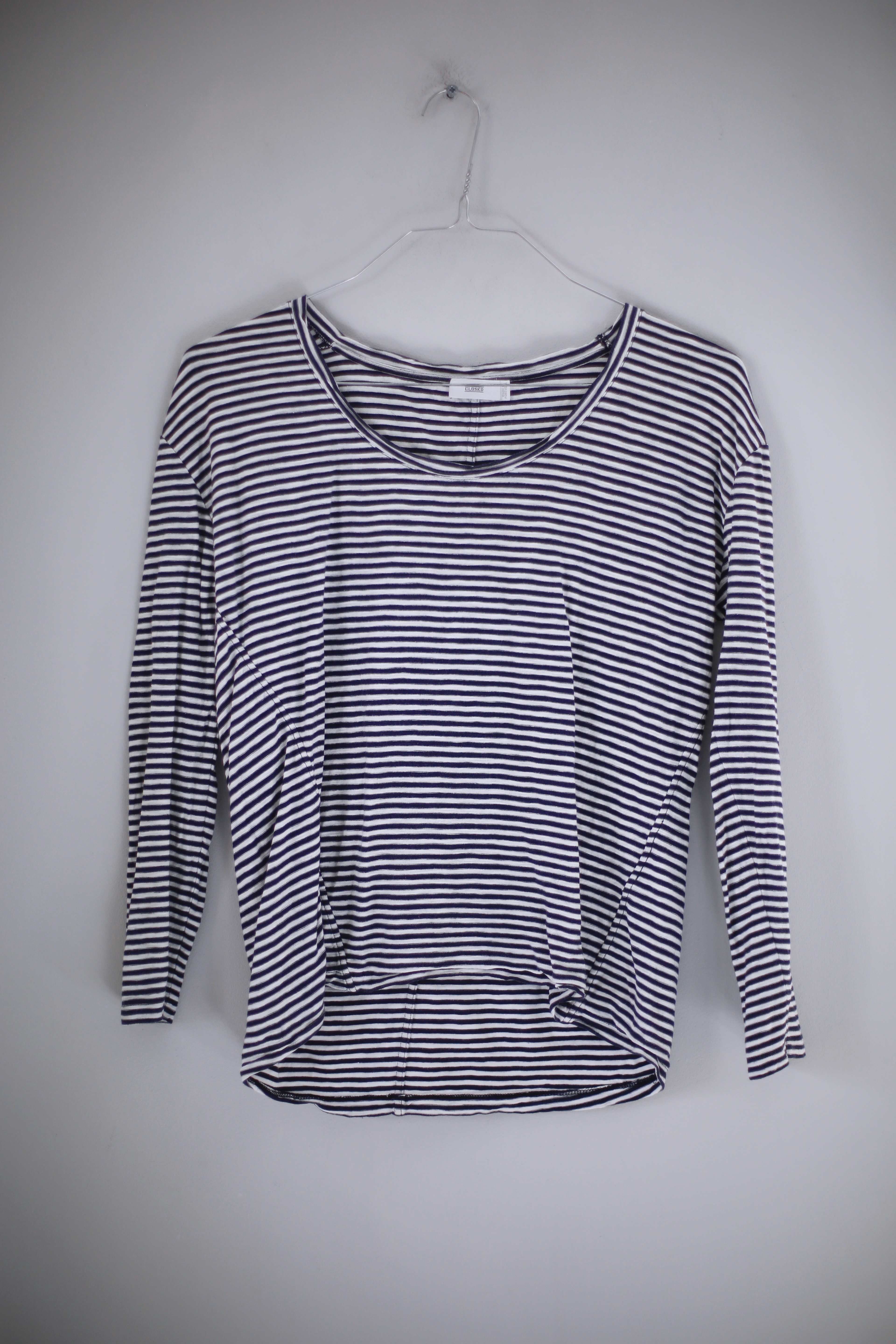 Closed Shirt Oberteil blau weiß gestreift Longsleeve Streifenshirt