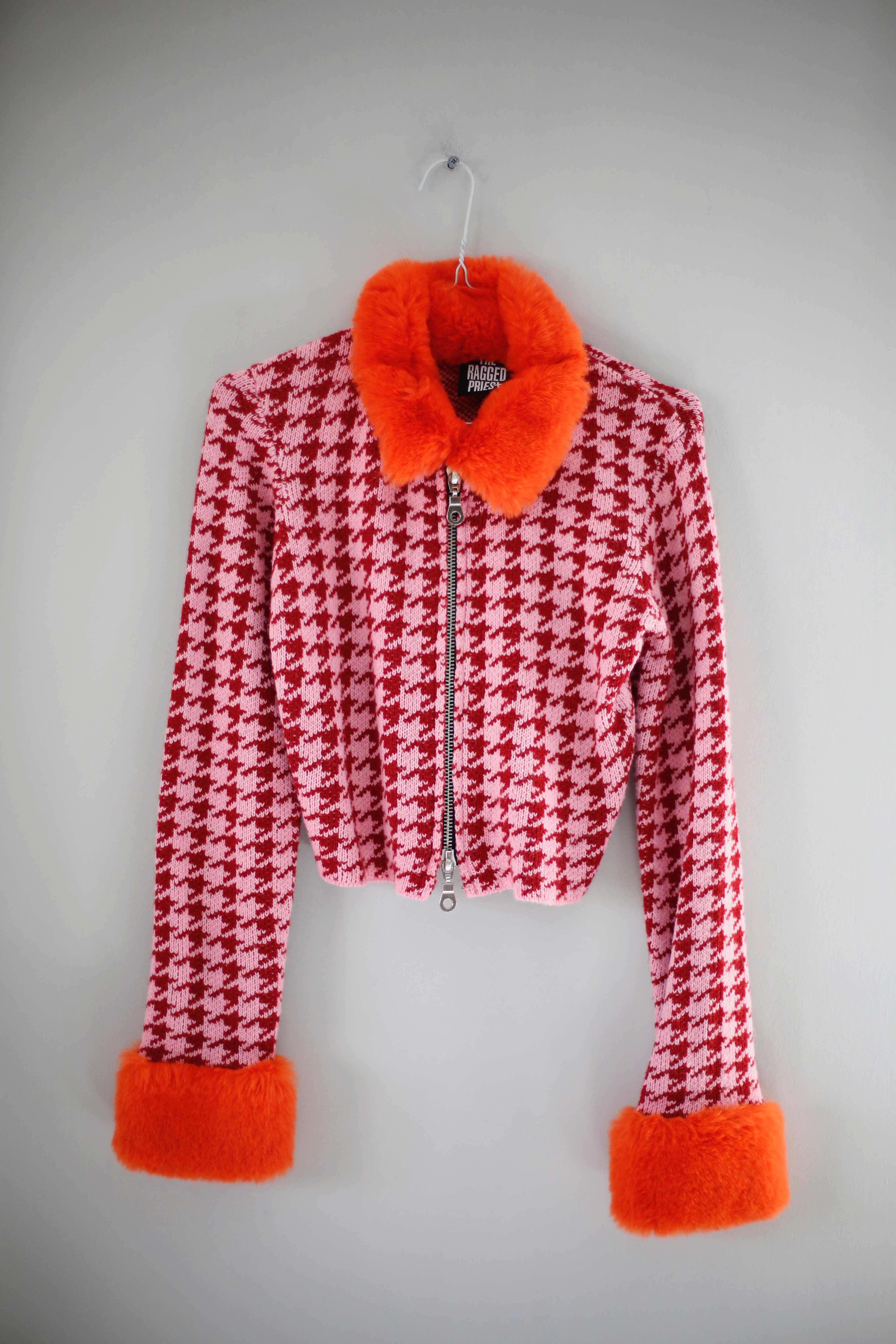 The Ragged Priest Urban Outfitters Jacke Strickjacke Cardigan Pink Rot 36 S