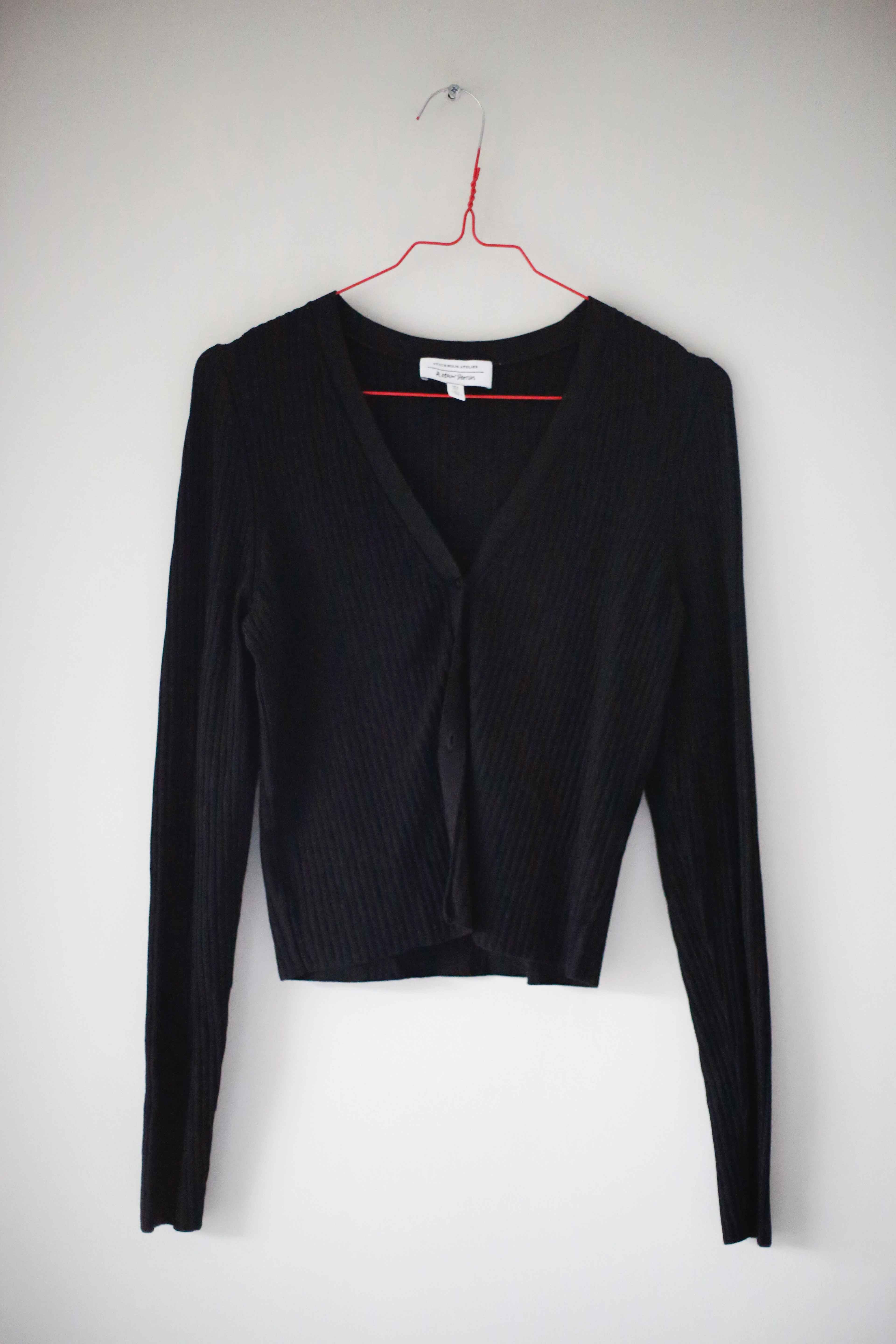 &other stories Cardigan 36 S Stockholm Atelier schwarz basic Strickjacke