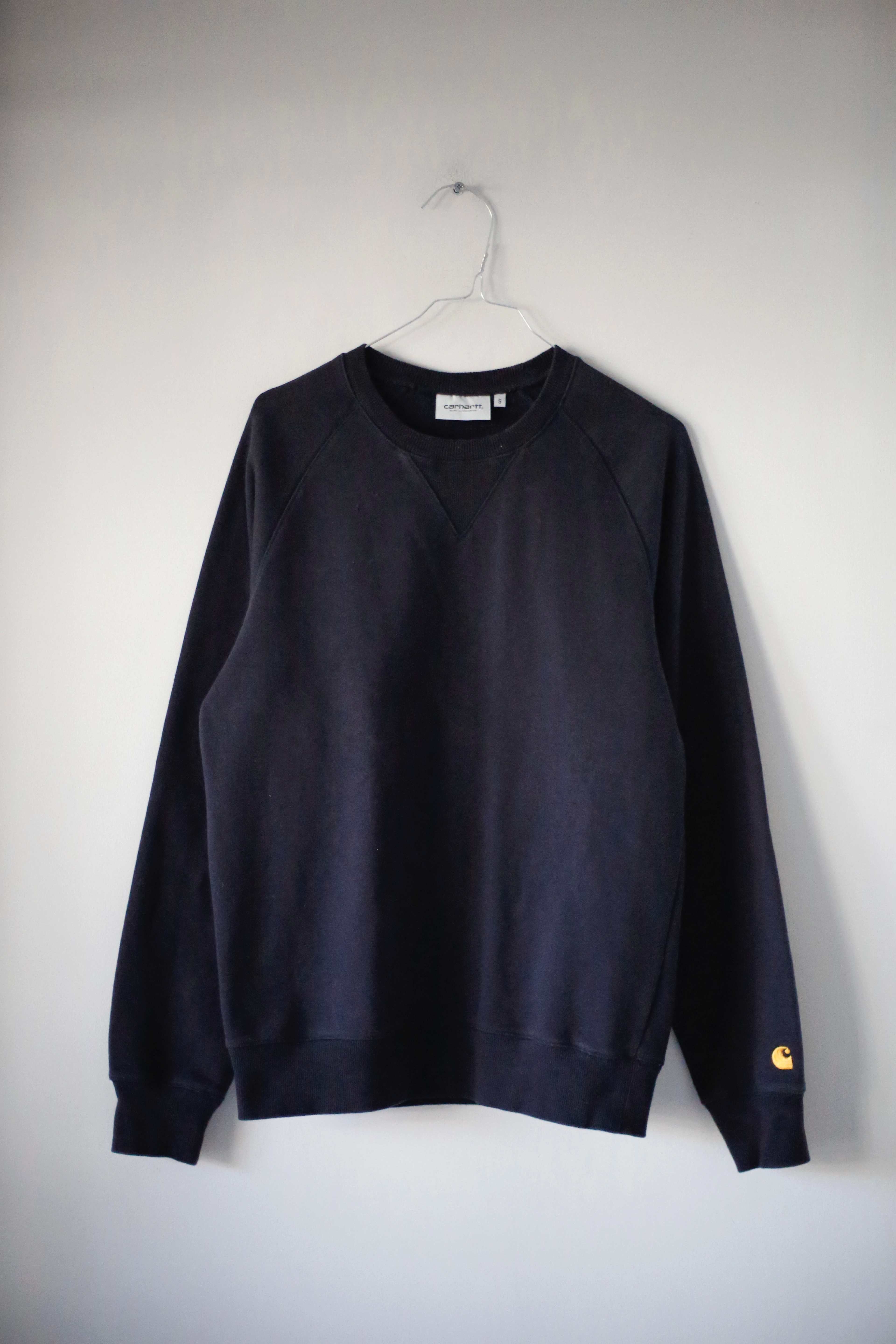 Carhartt Sweater Pullover S Dunkelblau Oberteil basic Shirt Blau