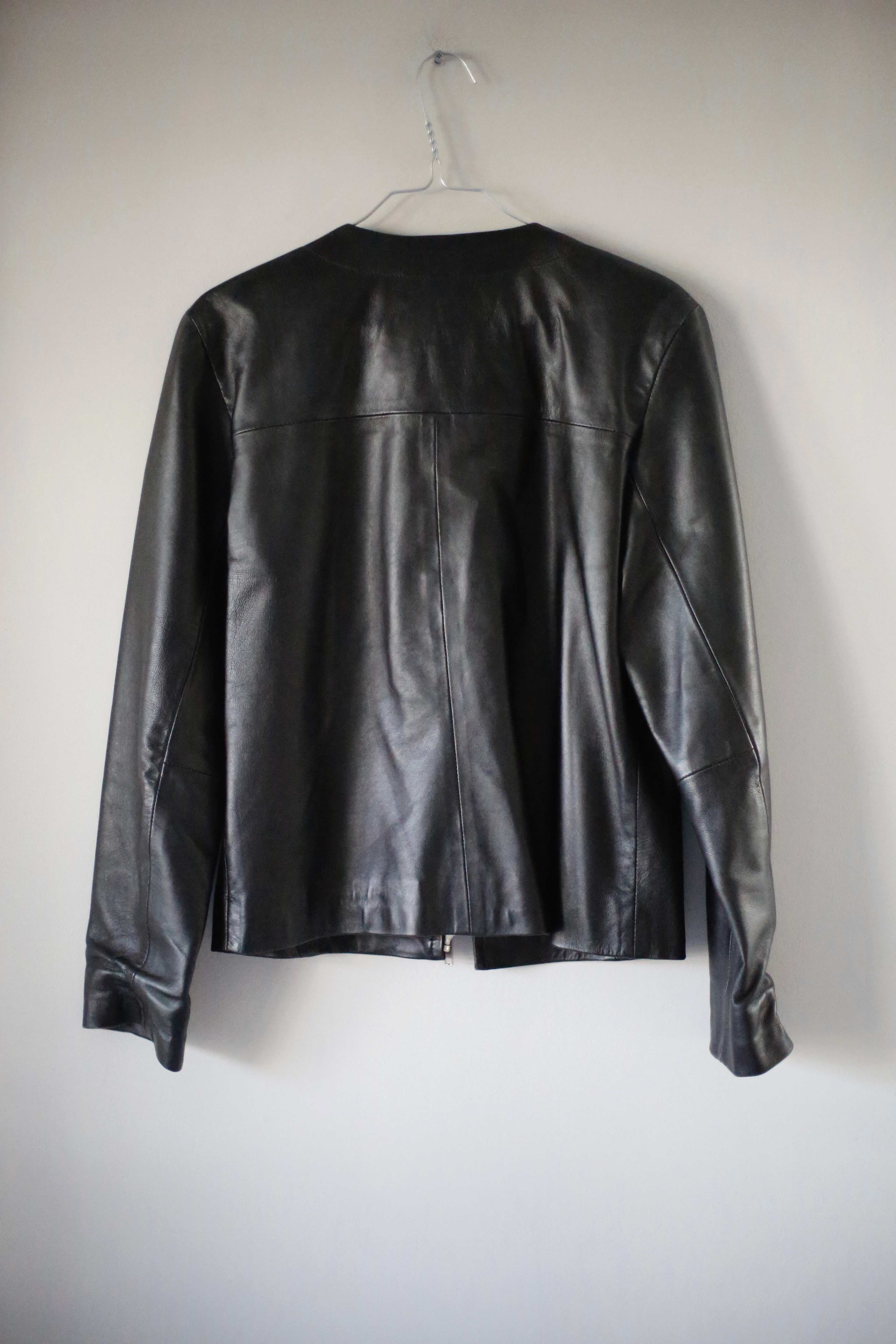 Mauritius Jacke Lederjacke schwarz Leder Bikerjacke basic 38 M