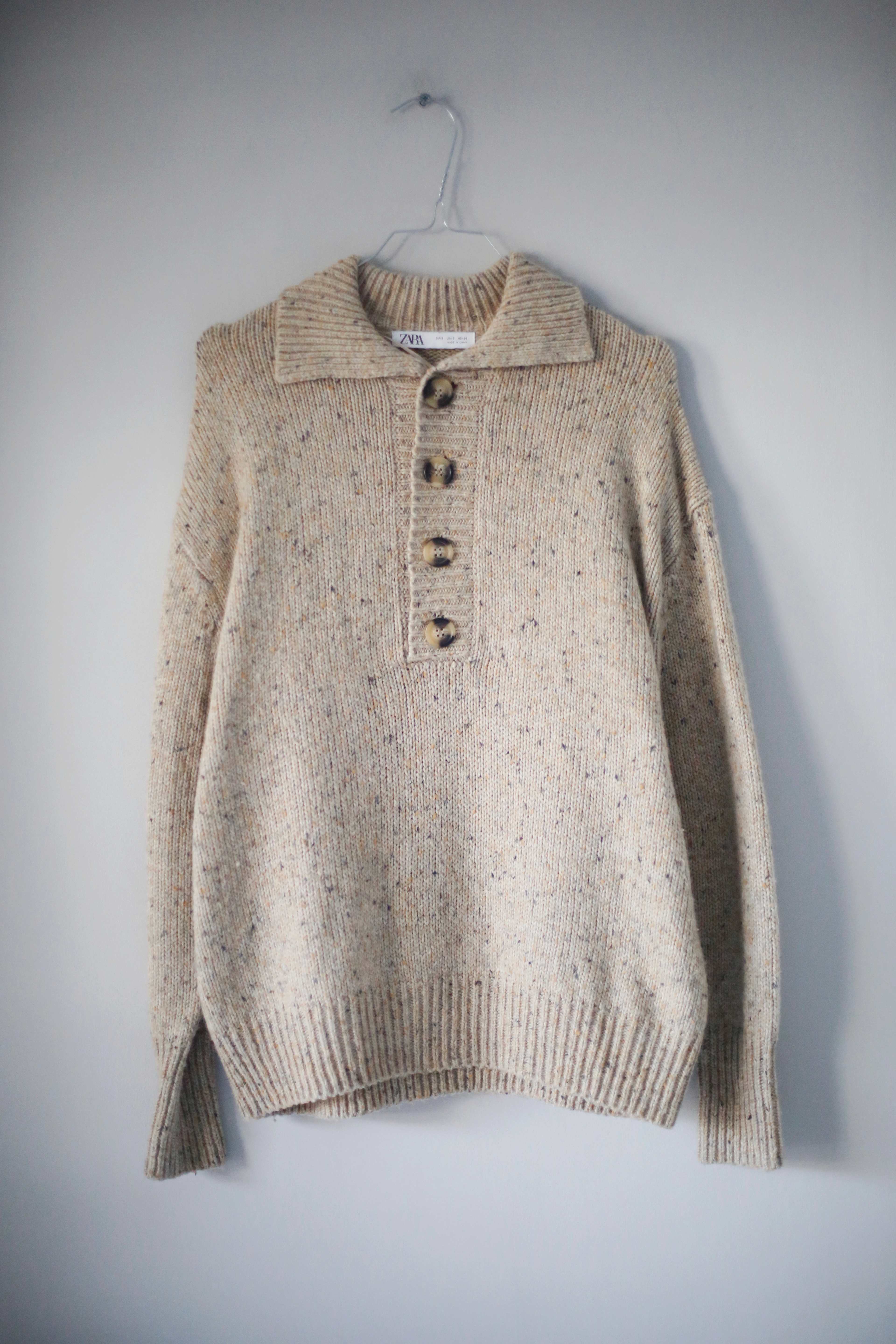Knitwear Strick Pullover Zara Zara Pulli Grauer Strickpullover