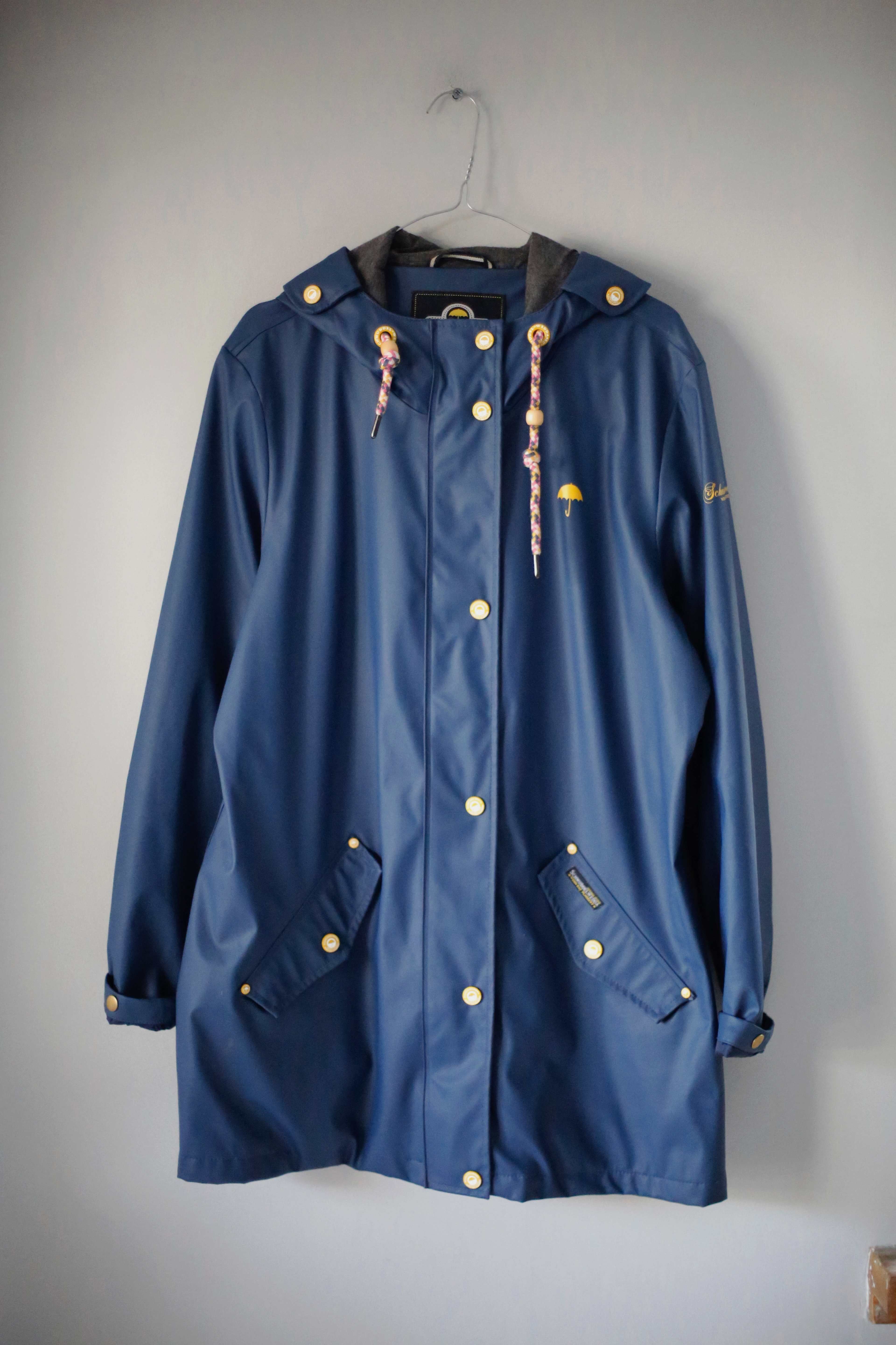 Schmuddelwedda Jacke Regenjacke Blau dunkelblau XXL Parka Regenmantel
