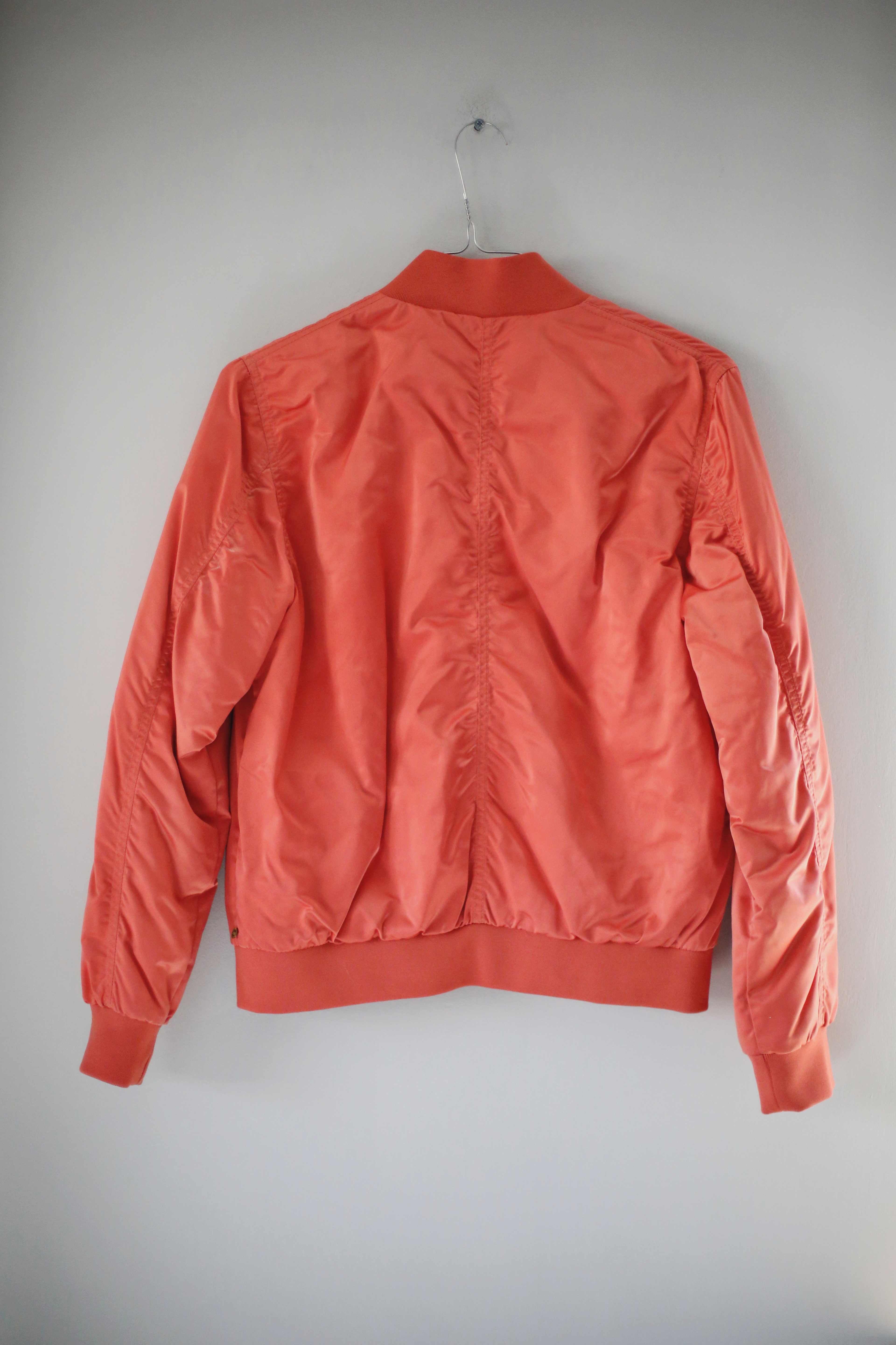 Maison Scotch Jacke Koralle Bomberjacke Orange rot Fliegerjacke oversized L