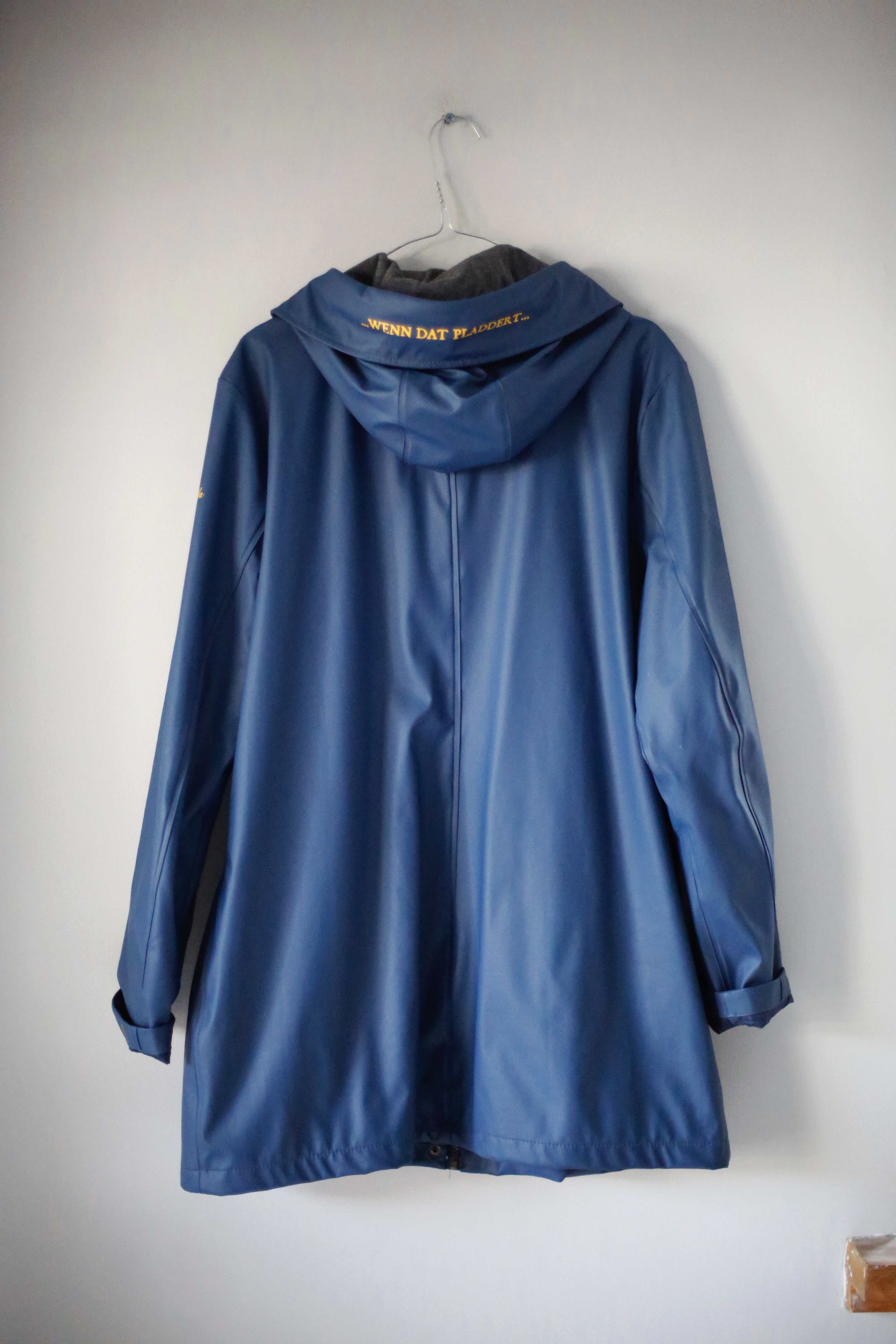 Schmuddelwedda Jacke Regenjacke Blau dunkelblau XXL Parka Regenmantel