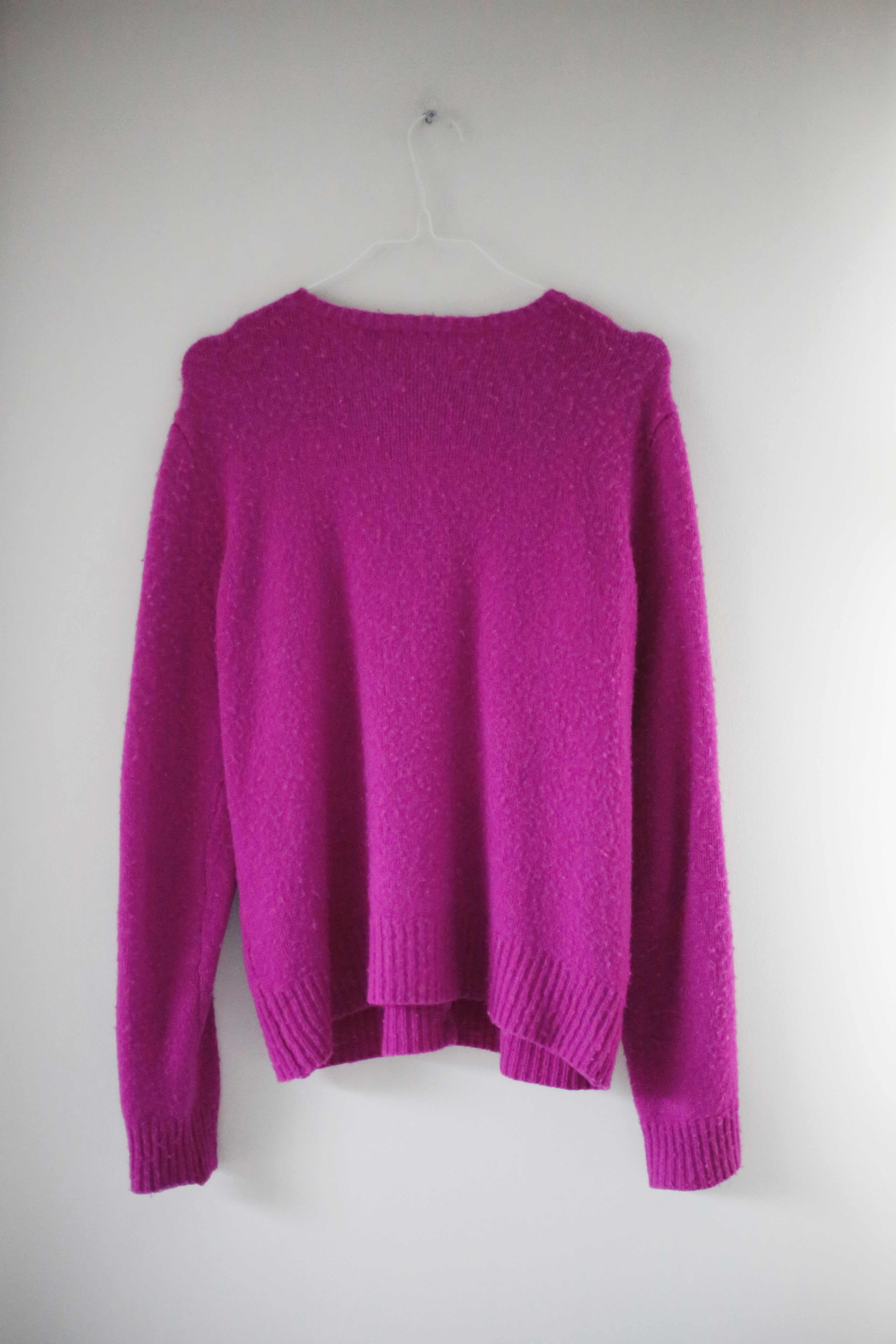 Polo Ralph Lauren Strickjacke Lila XL Wolle Cardigan Pink