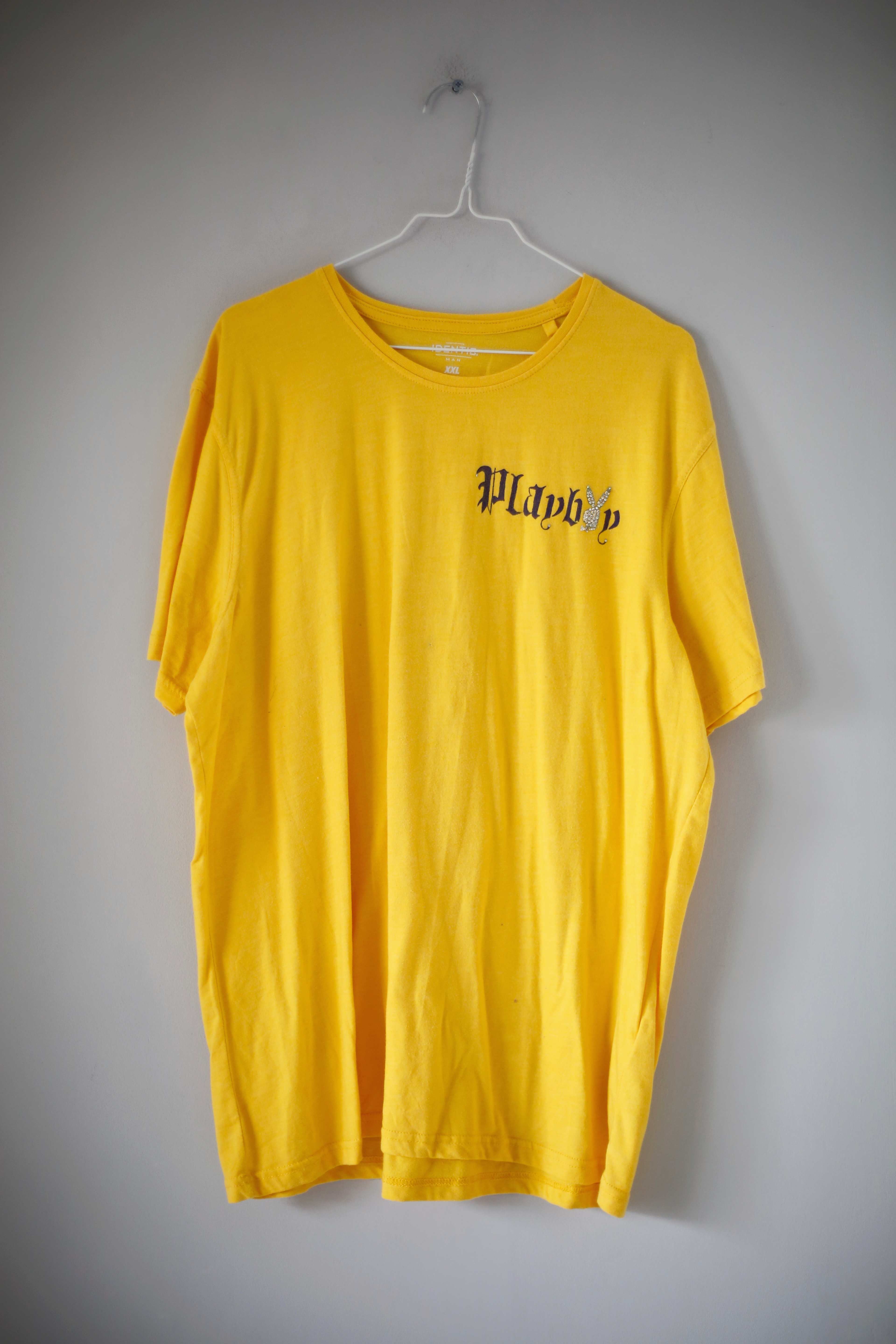 Playboy Shirt Gelb basic einfarbig oversized XXL Identic